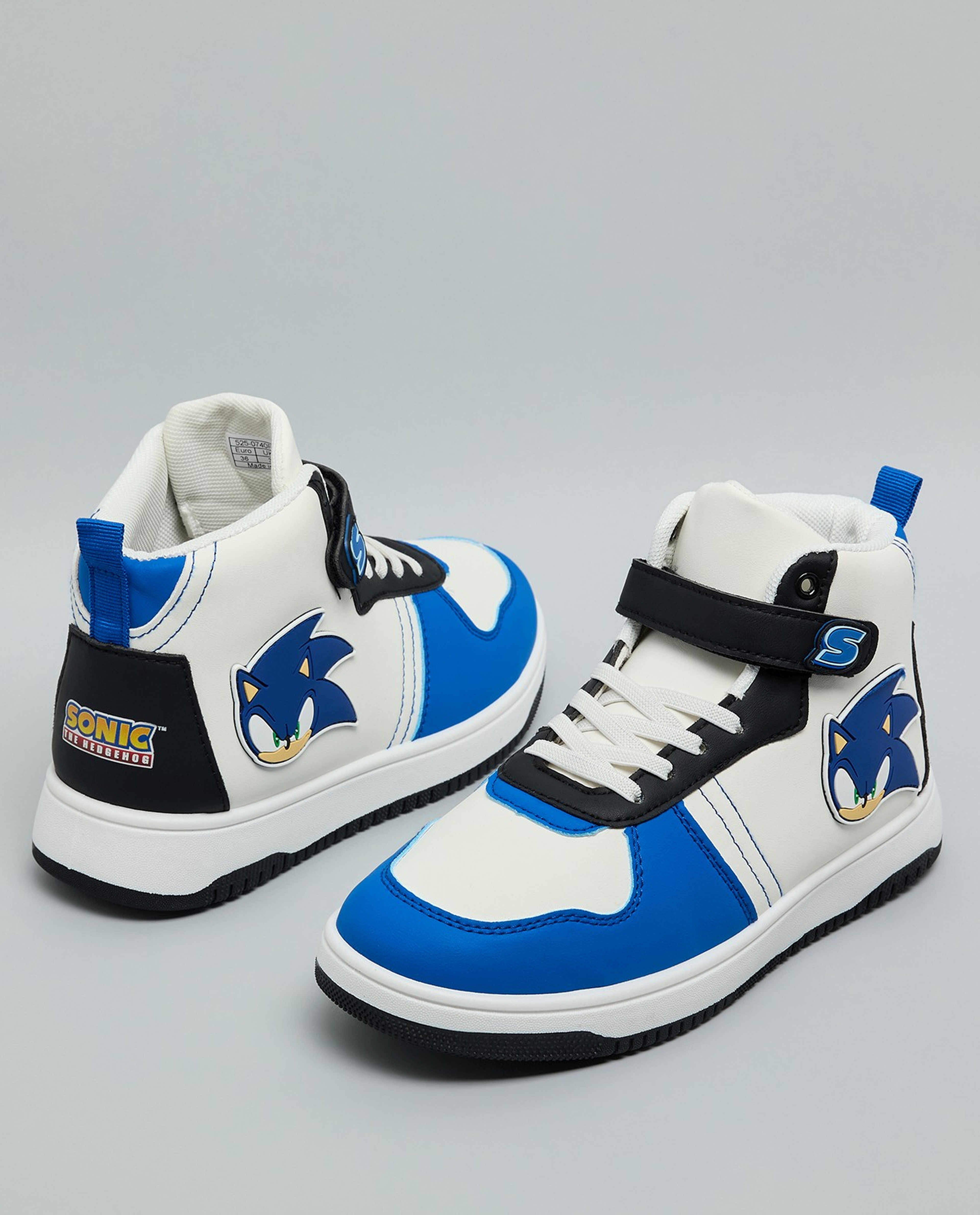 Sonic Appliqued High Top Sneakers