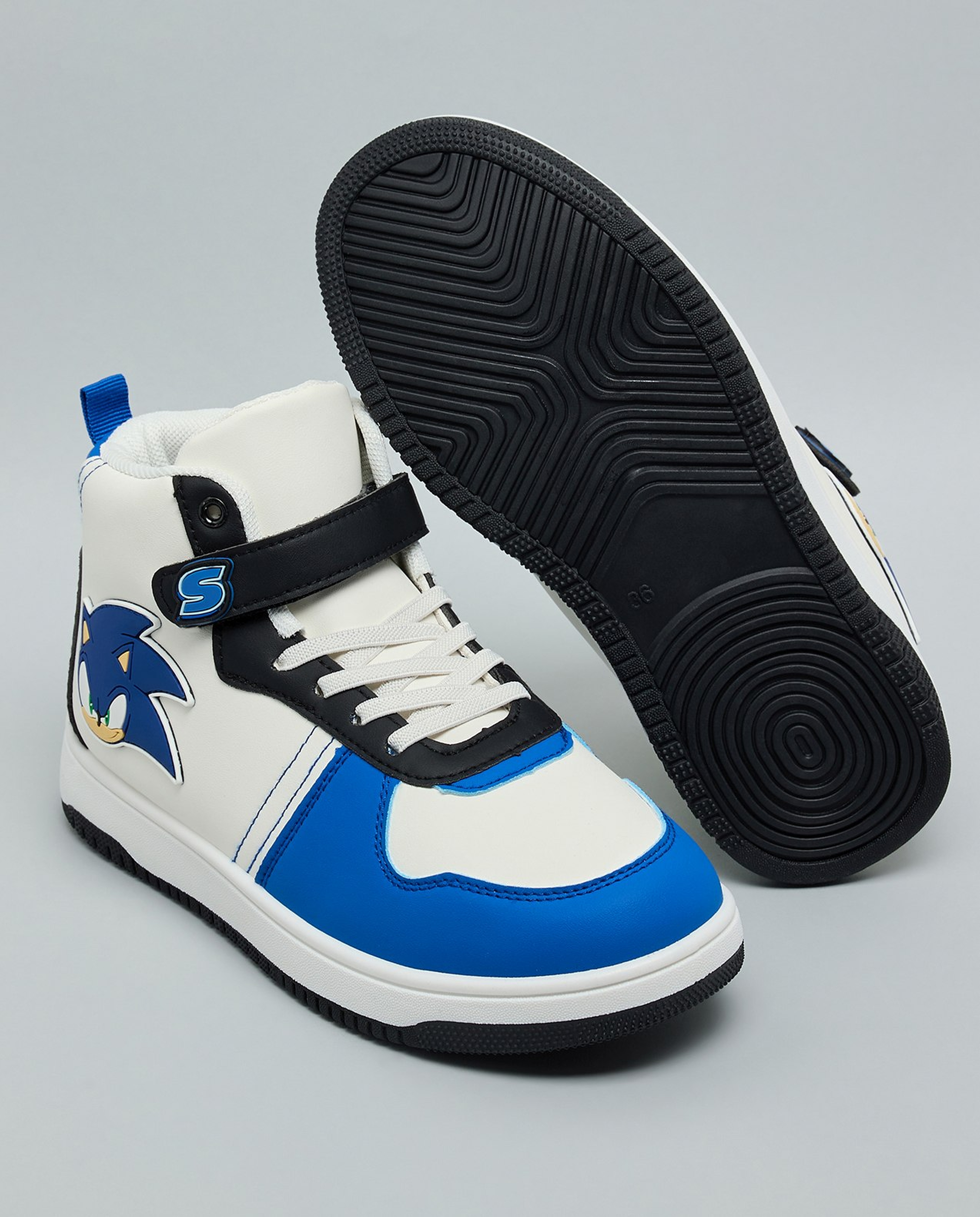 Sonic Appliqued High Top Sneakers