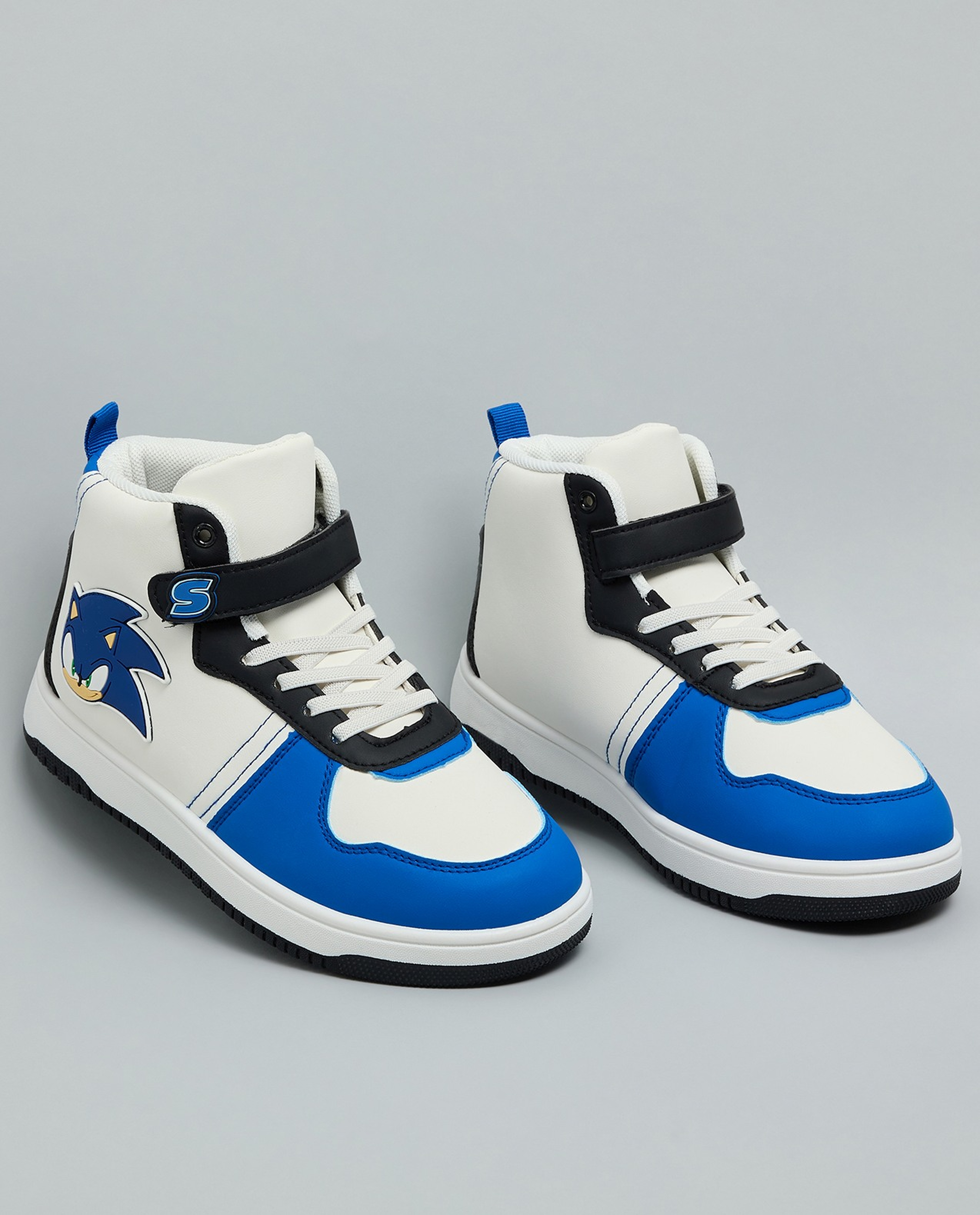 Sonic Appliqued High Top Sneakers