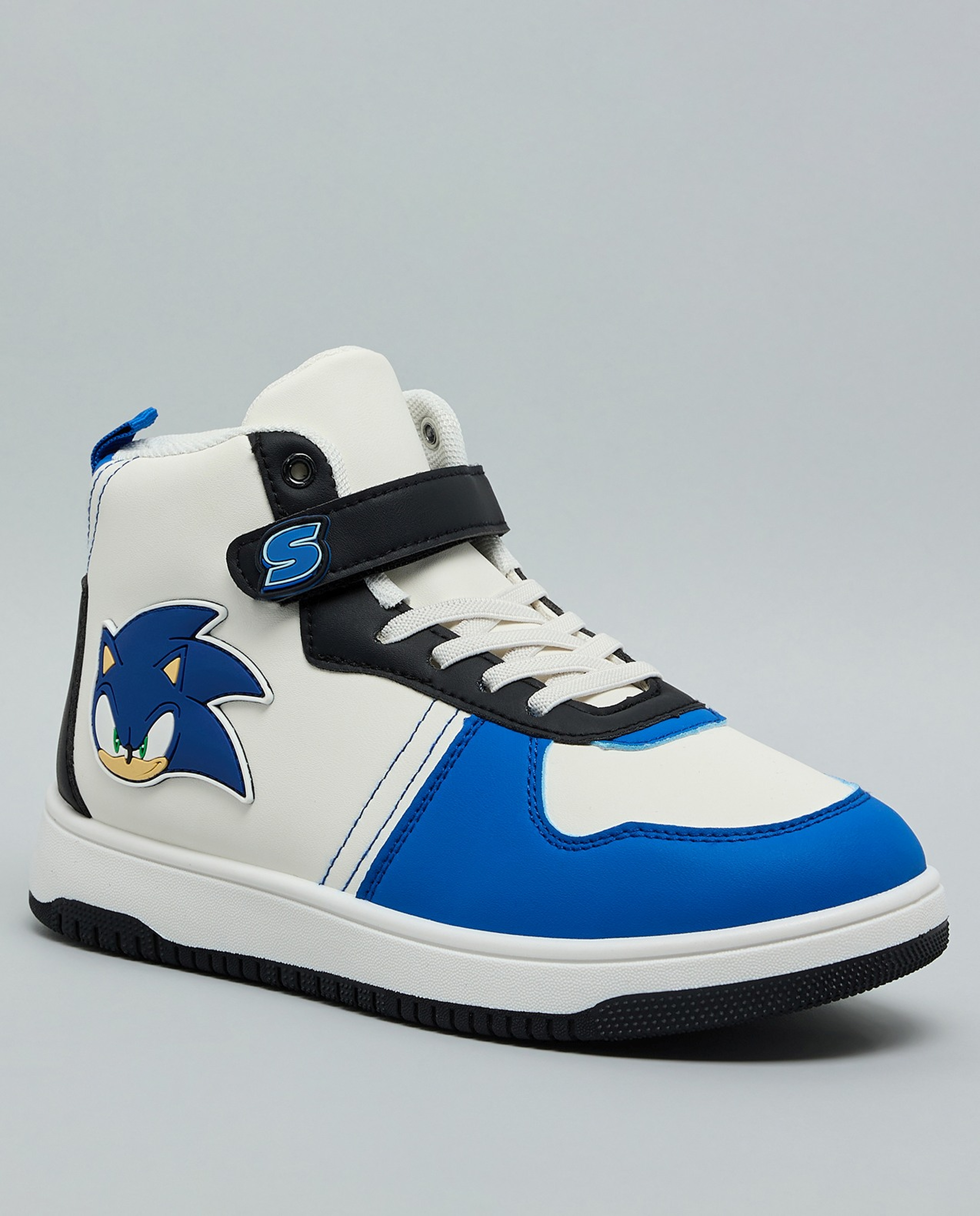 Sonic Appliqued High Top Sneakers