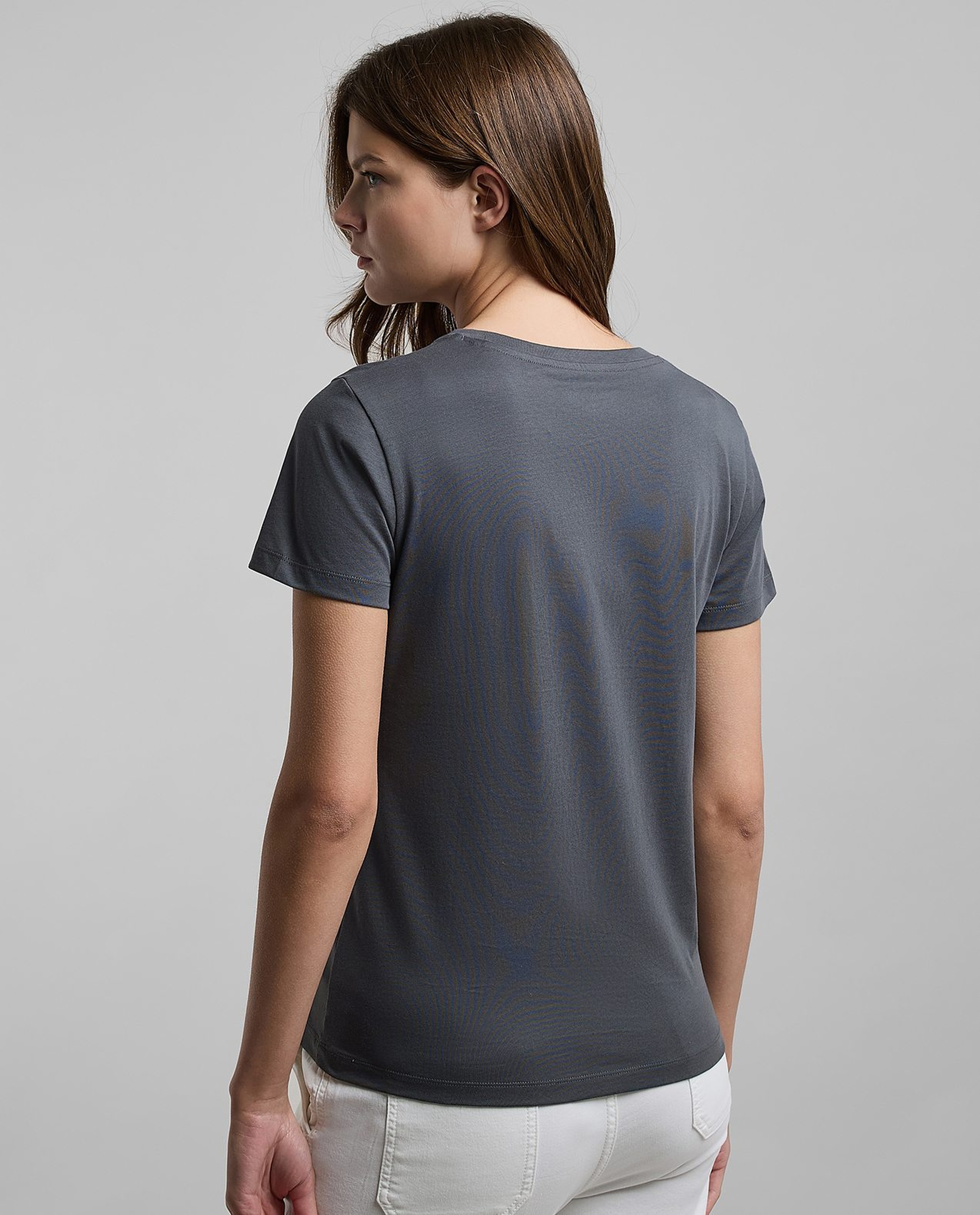 Graphic Print T-Shirt with Crew Neck and Short Sleeves