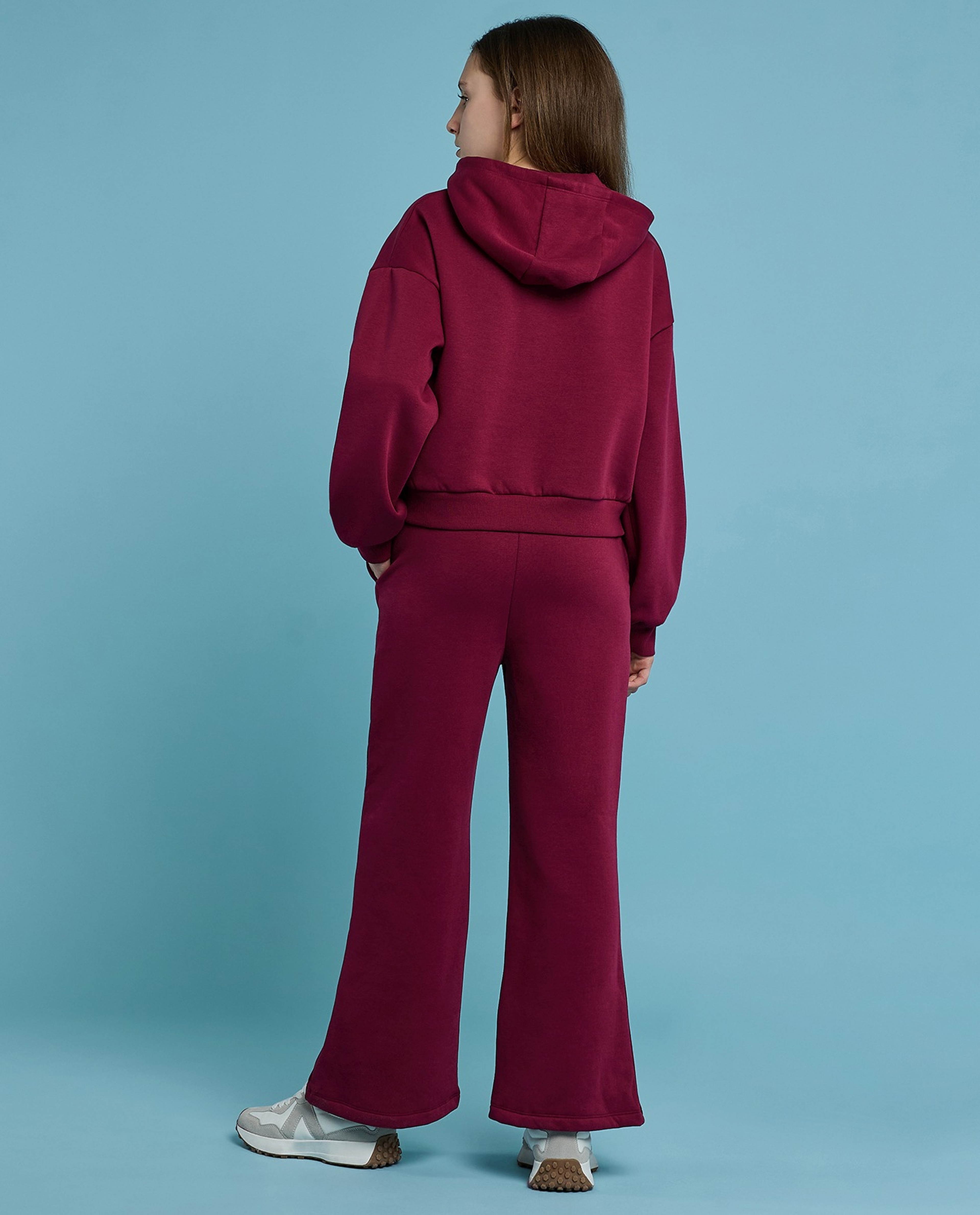 Printed Hooded Sweatsuit Set