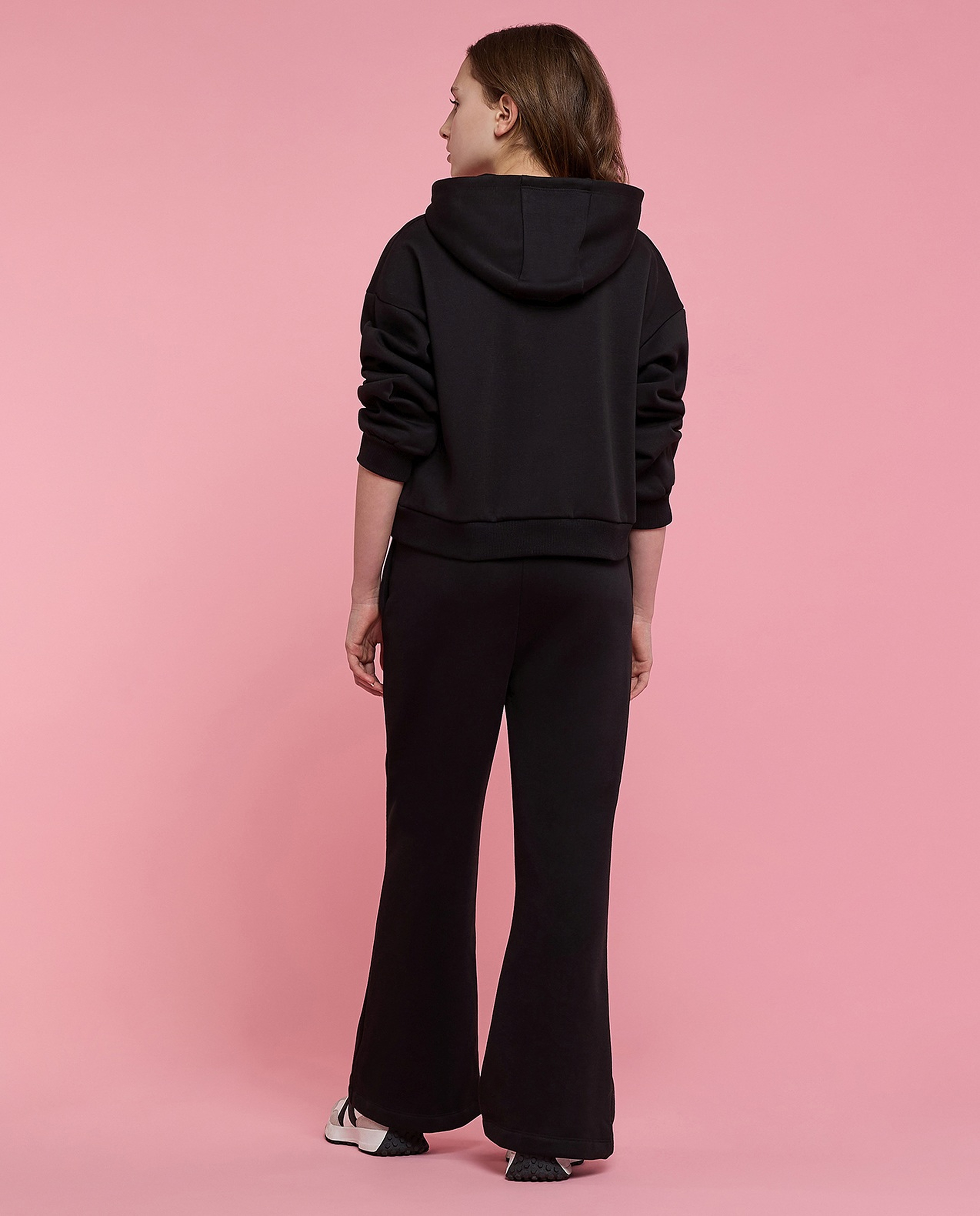 Printed Hooded Sweatsuit Set