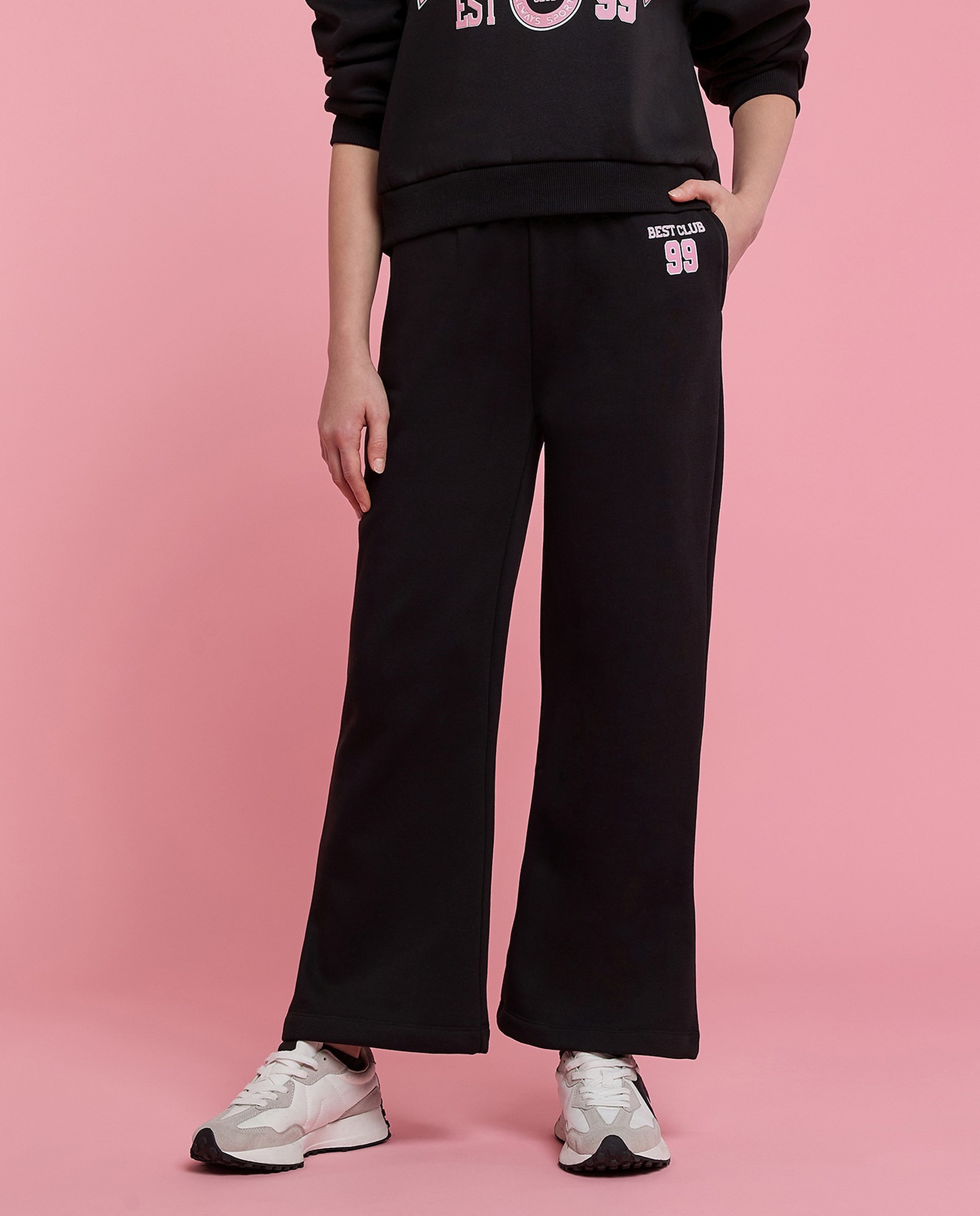 Printed Hooded Sweatsuit Set