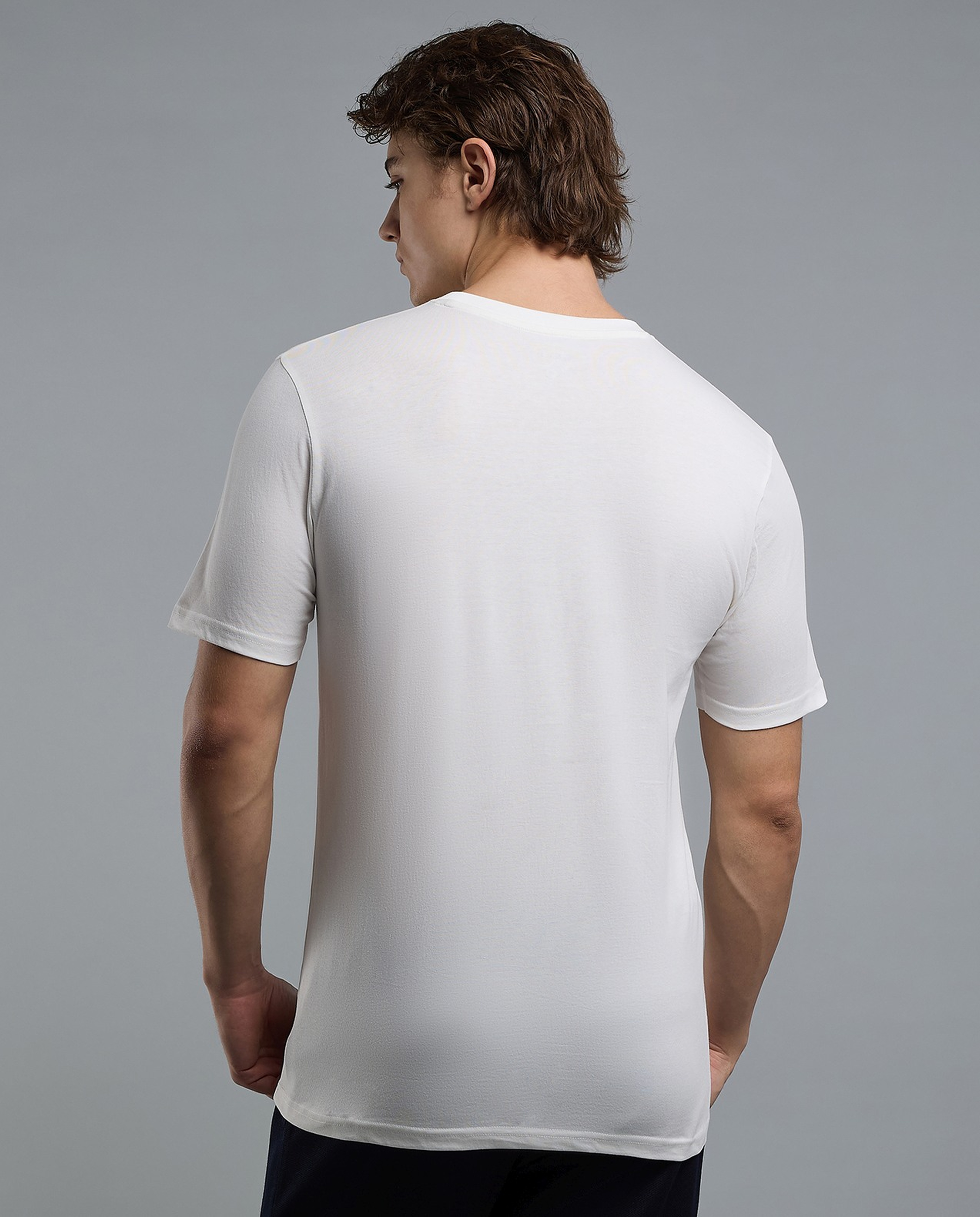 Printed T-Shirt with Crew Neck and Short Sleeves