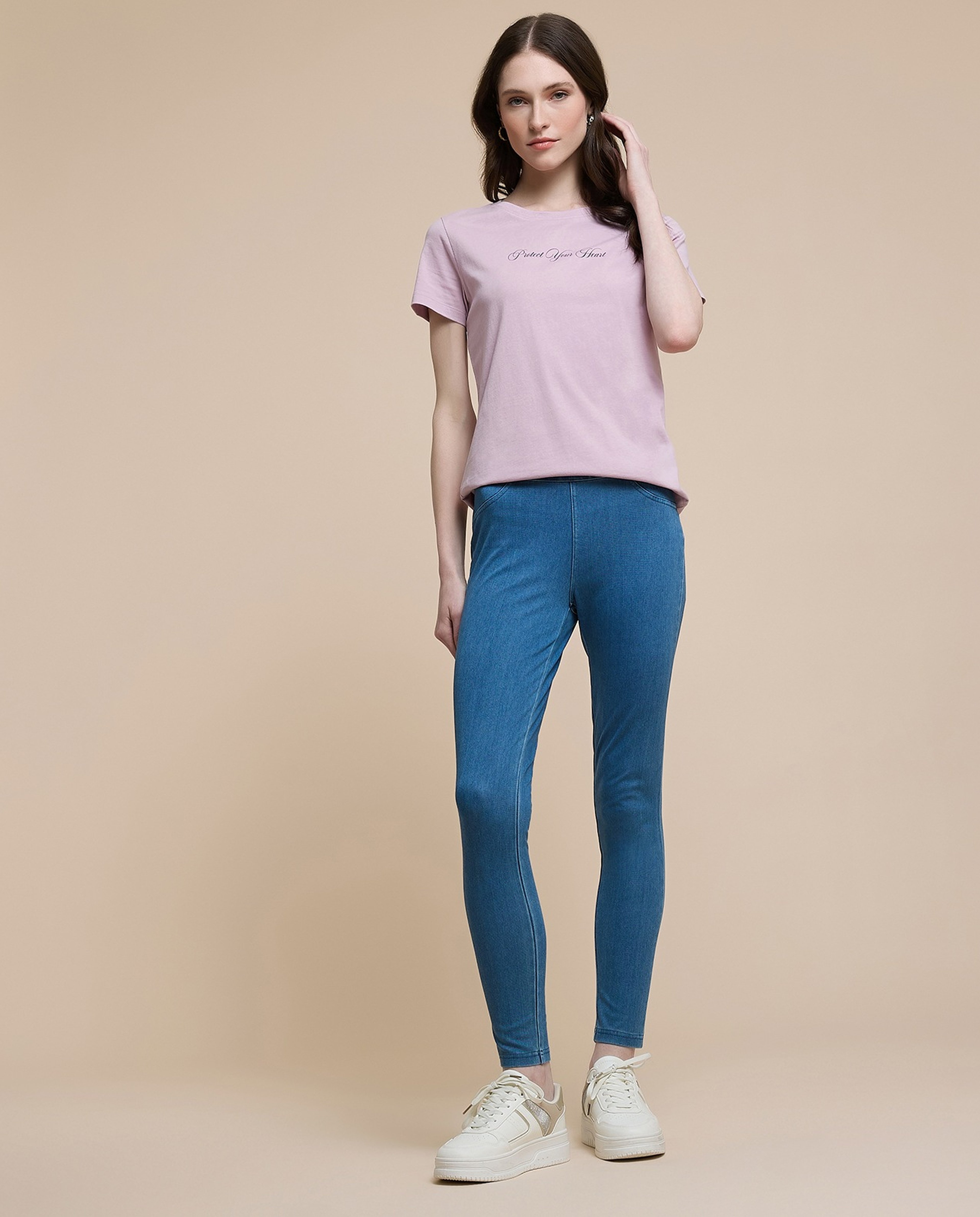 Printed T-Shirt with Crew Neck and Short Sleeves