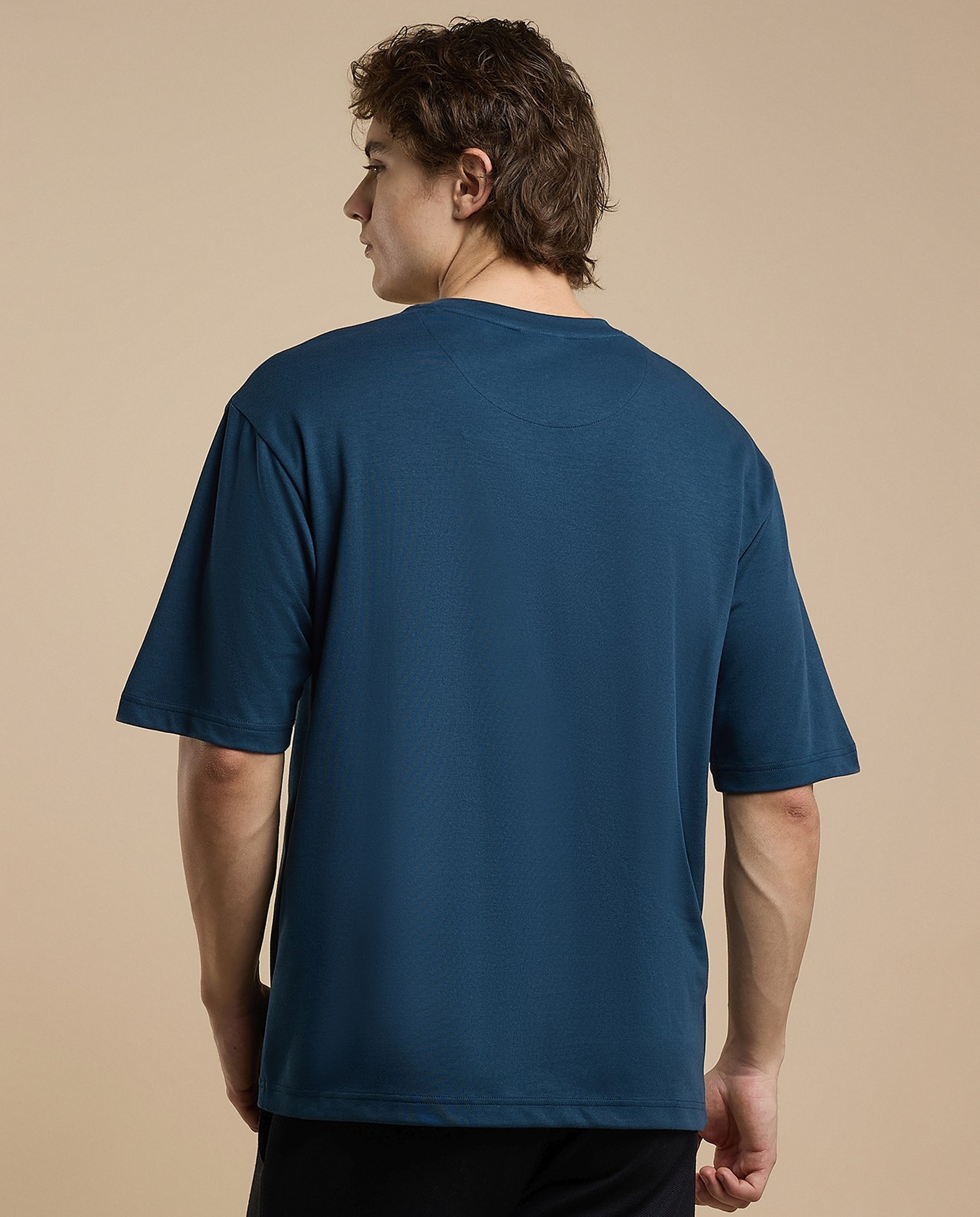 Solid T-Shirt with Crew Neck and Short Sleeves