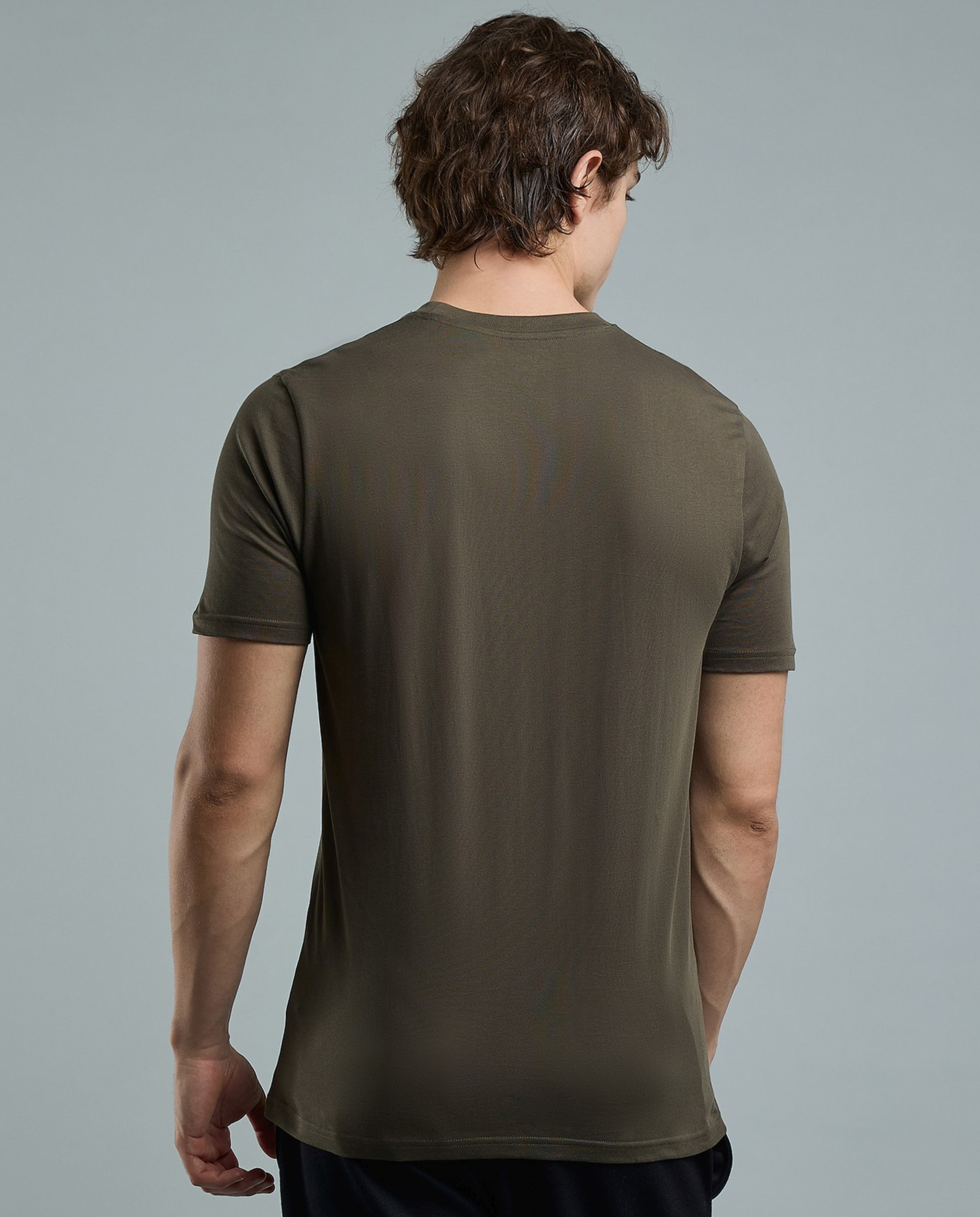 Typography Print T-Shirt with Crew Neck and Short Sleeves