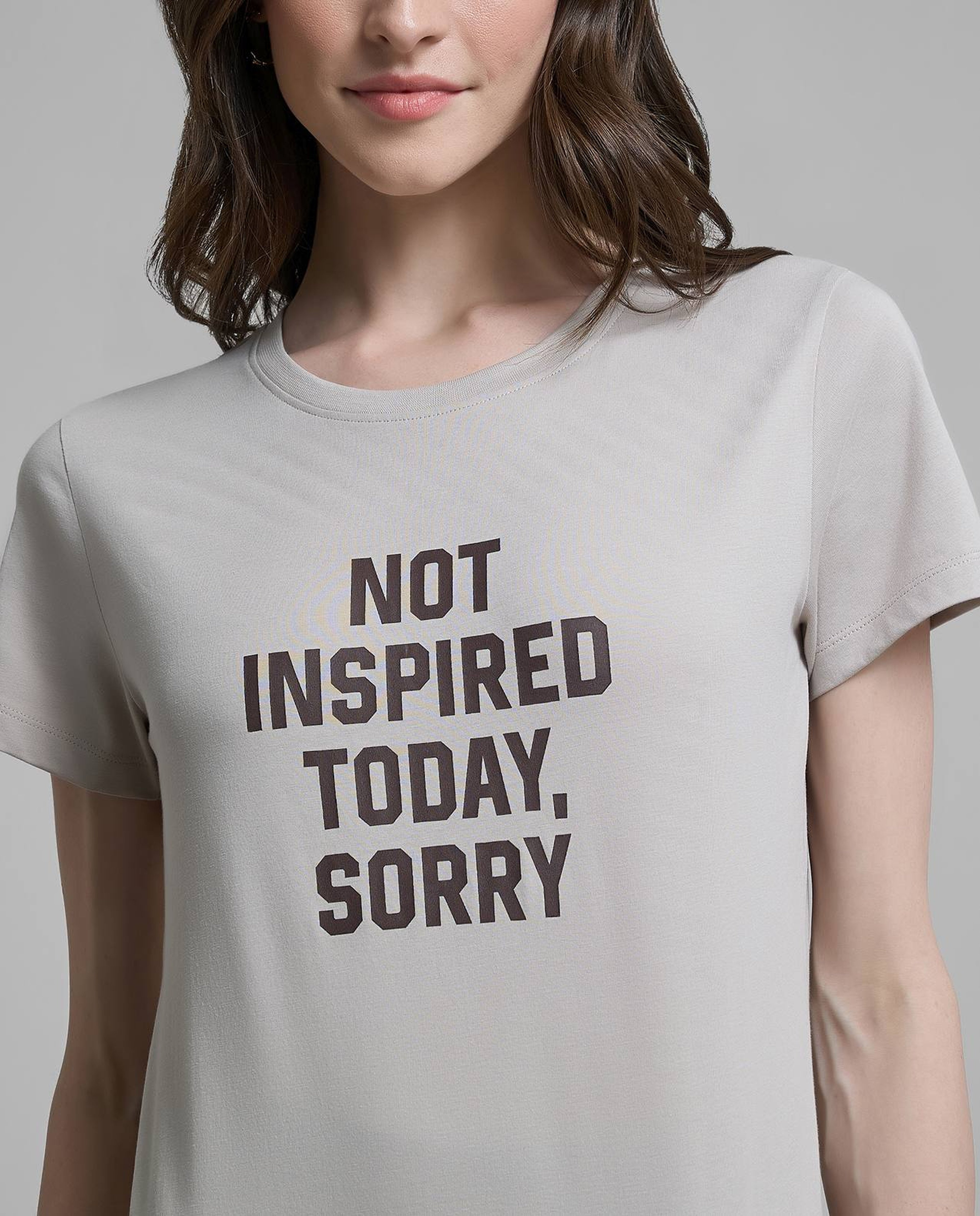 Typography Print T-Shirt with Crew Neck and Short Sleeves