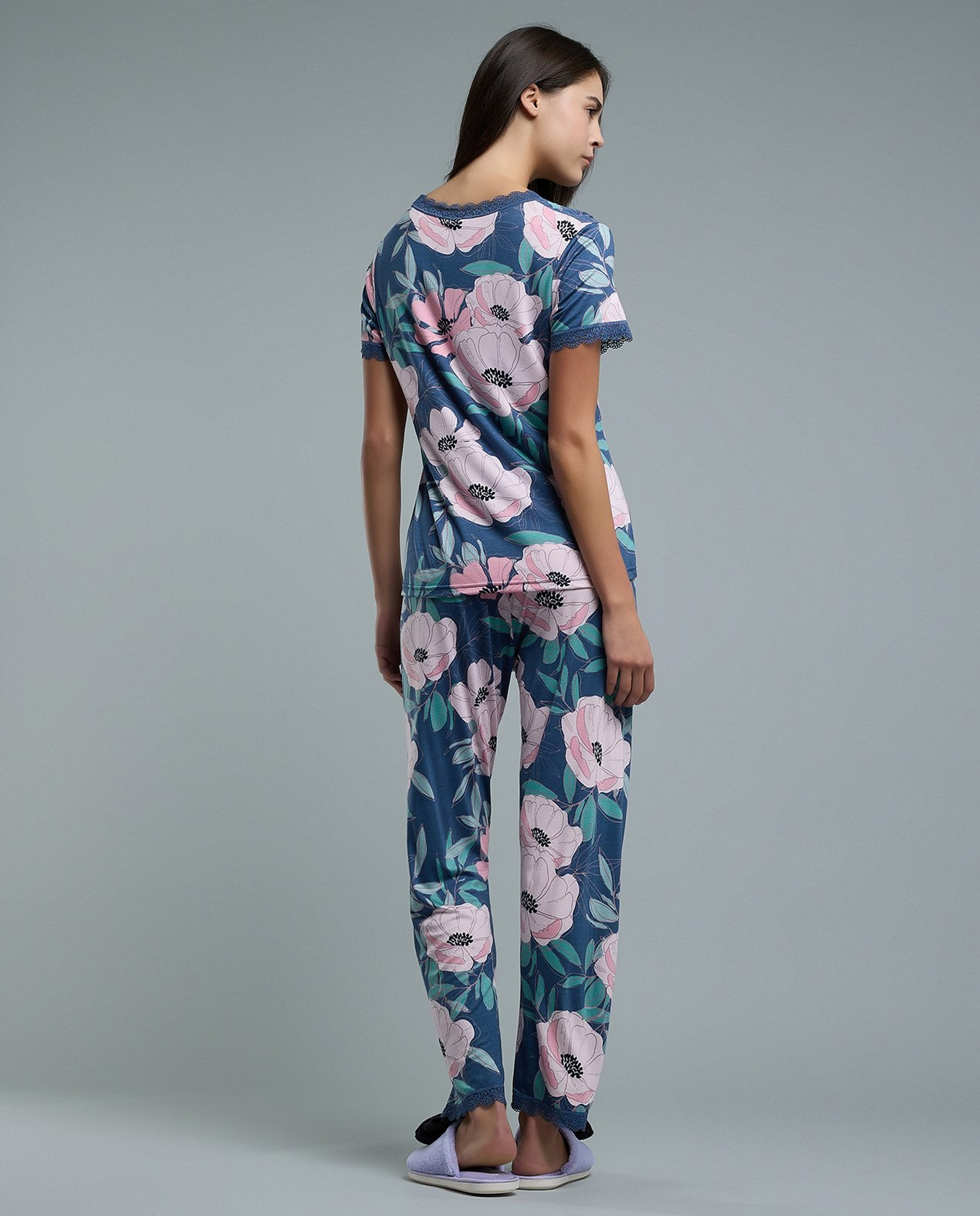 Floral Print Pyjama Set