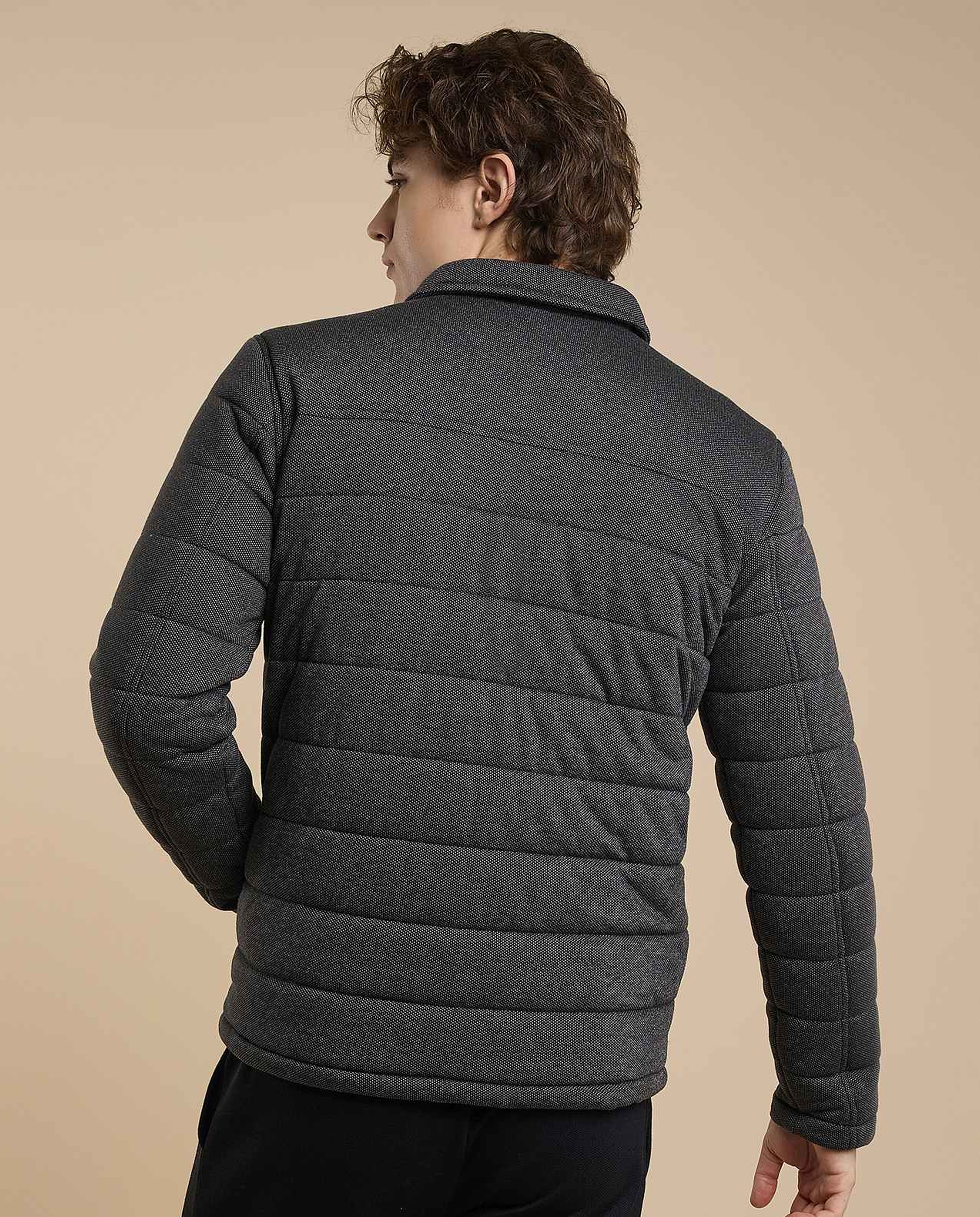 Quilted Jacket with Zipper Closure
