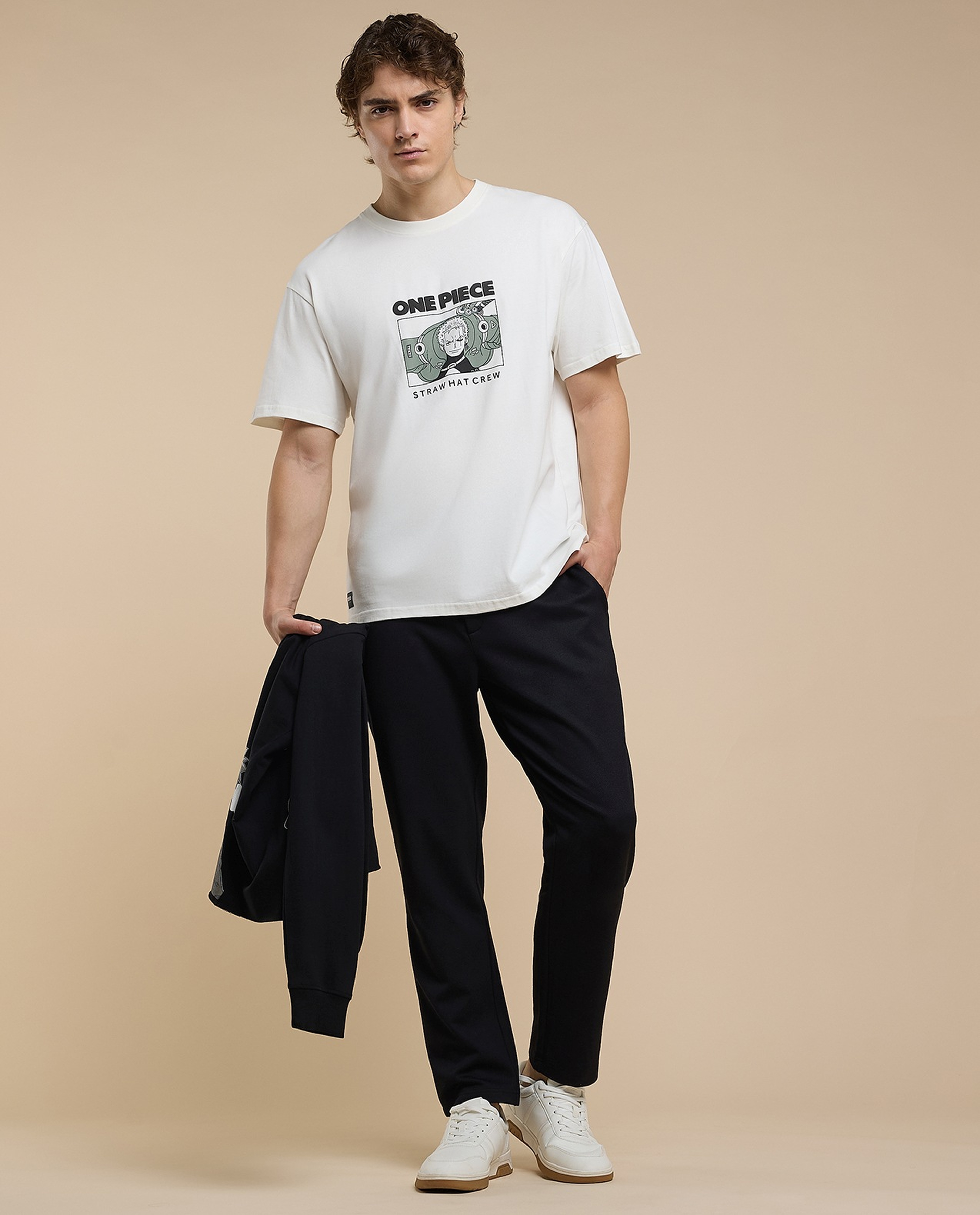 Printed T-Shirt with Crew Neck and Short Sleeves