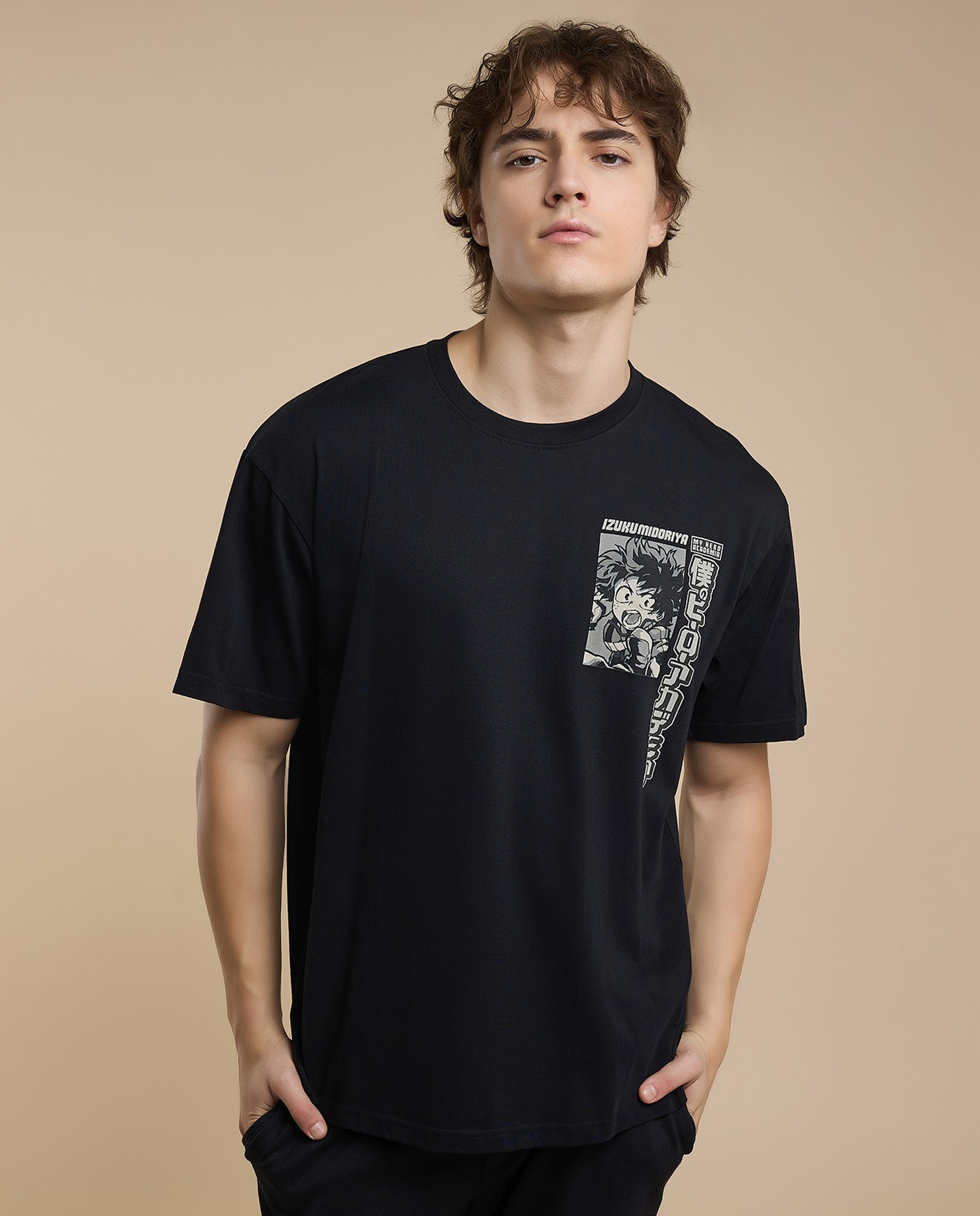 Printed T-Shirt with Crew Neck and Short Sleeves