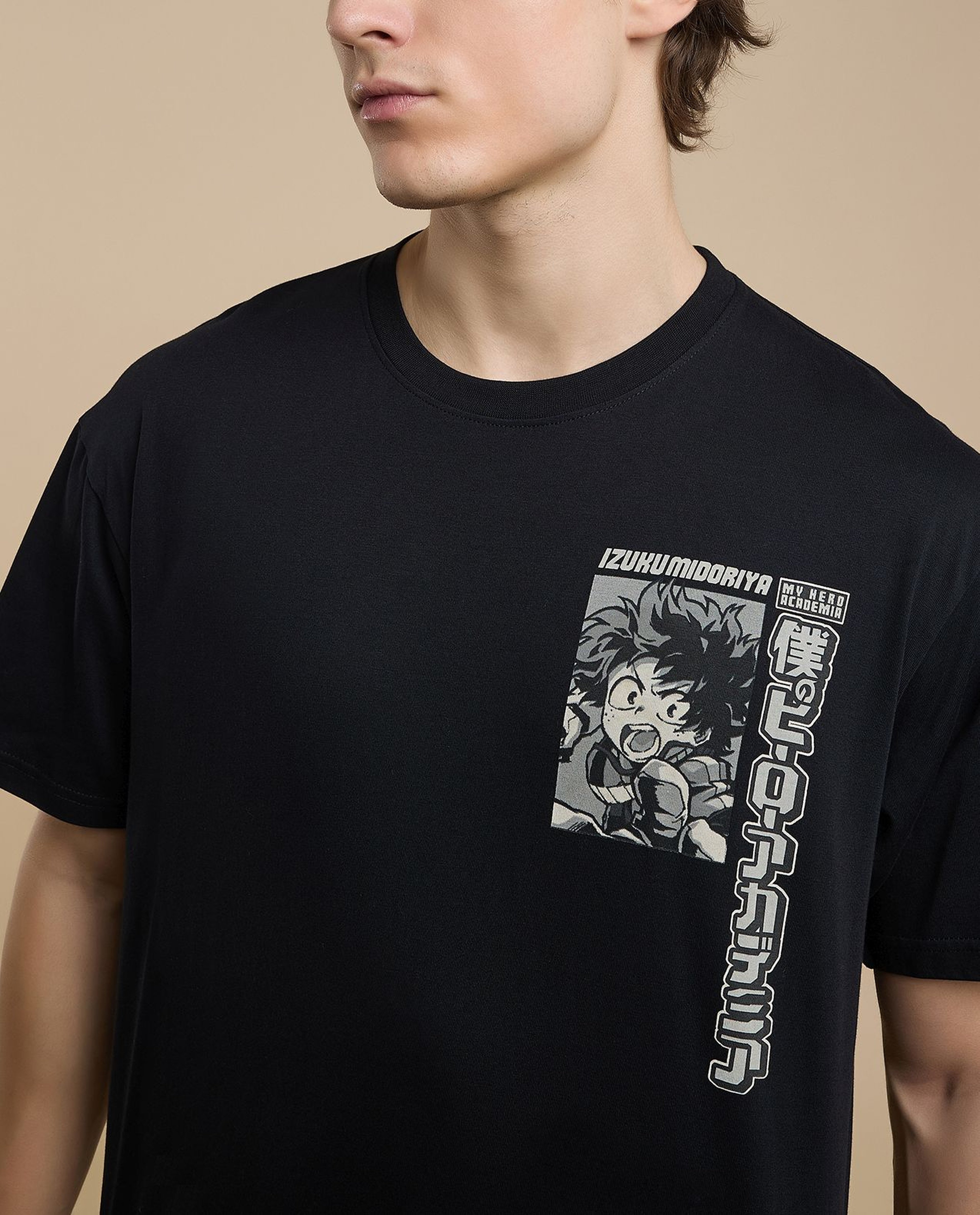 Printed T-Shirt with Crew Neck and Short Sleeves