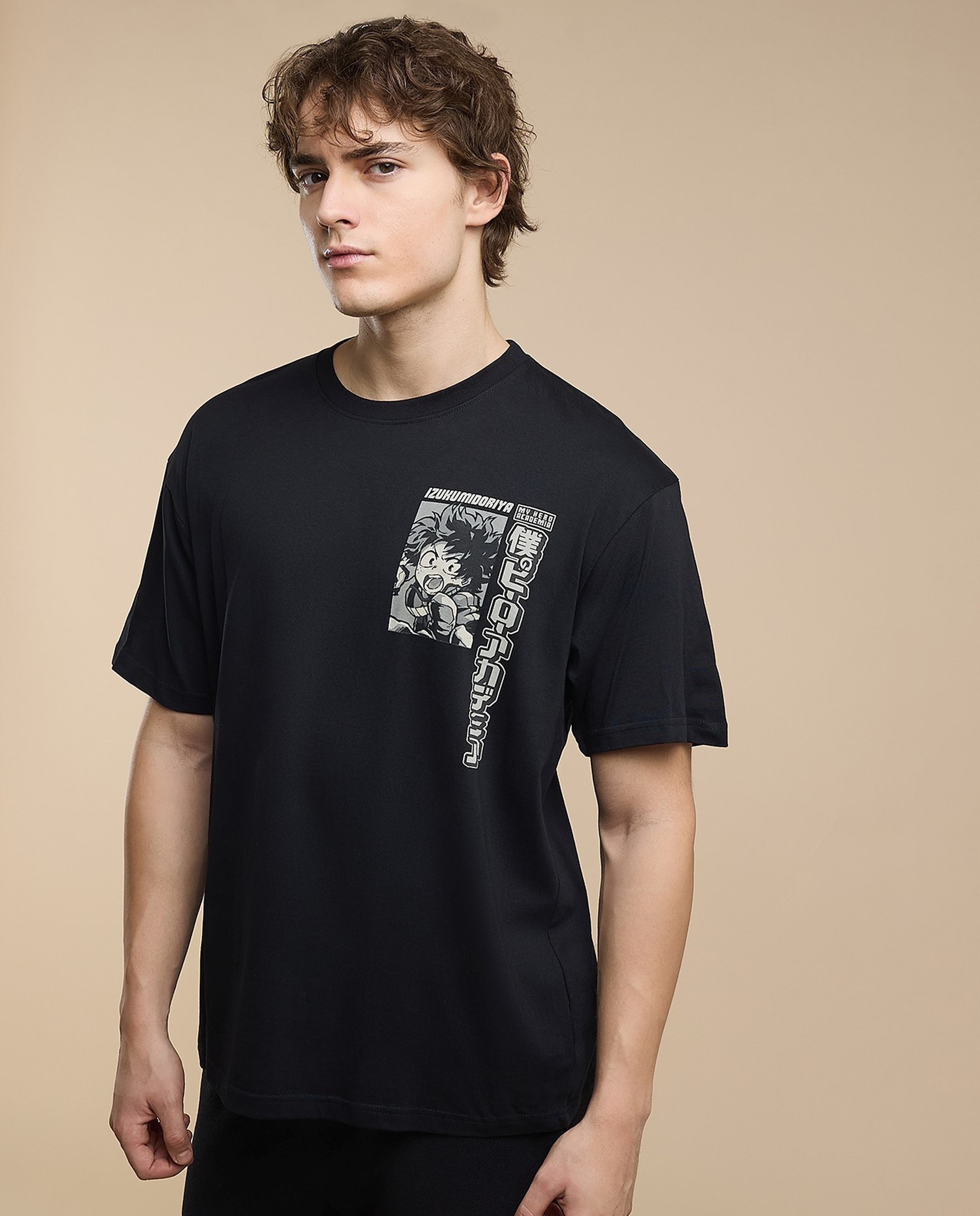 Printed T-Shirt with Crew Neck and Short Sleeves