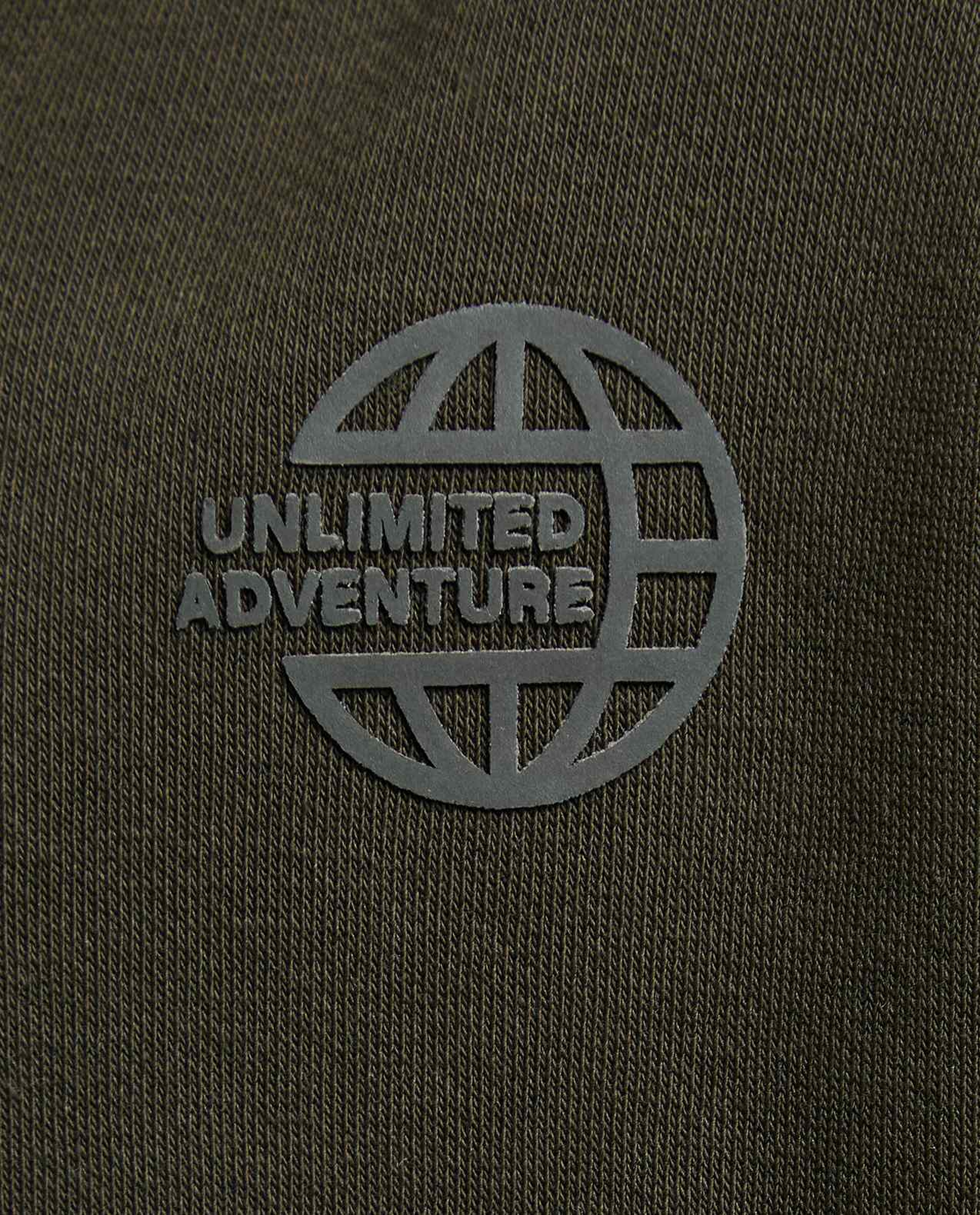 Print Detail Hooded Jacket with Zipper Closure