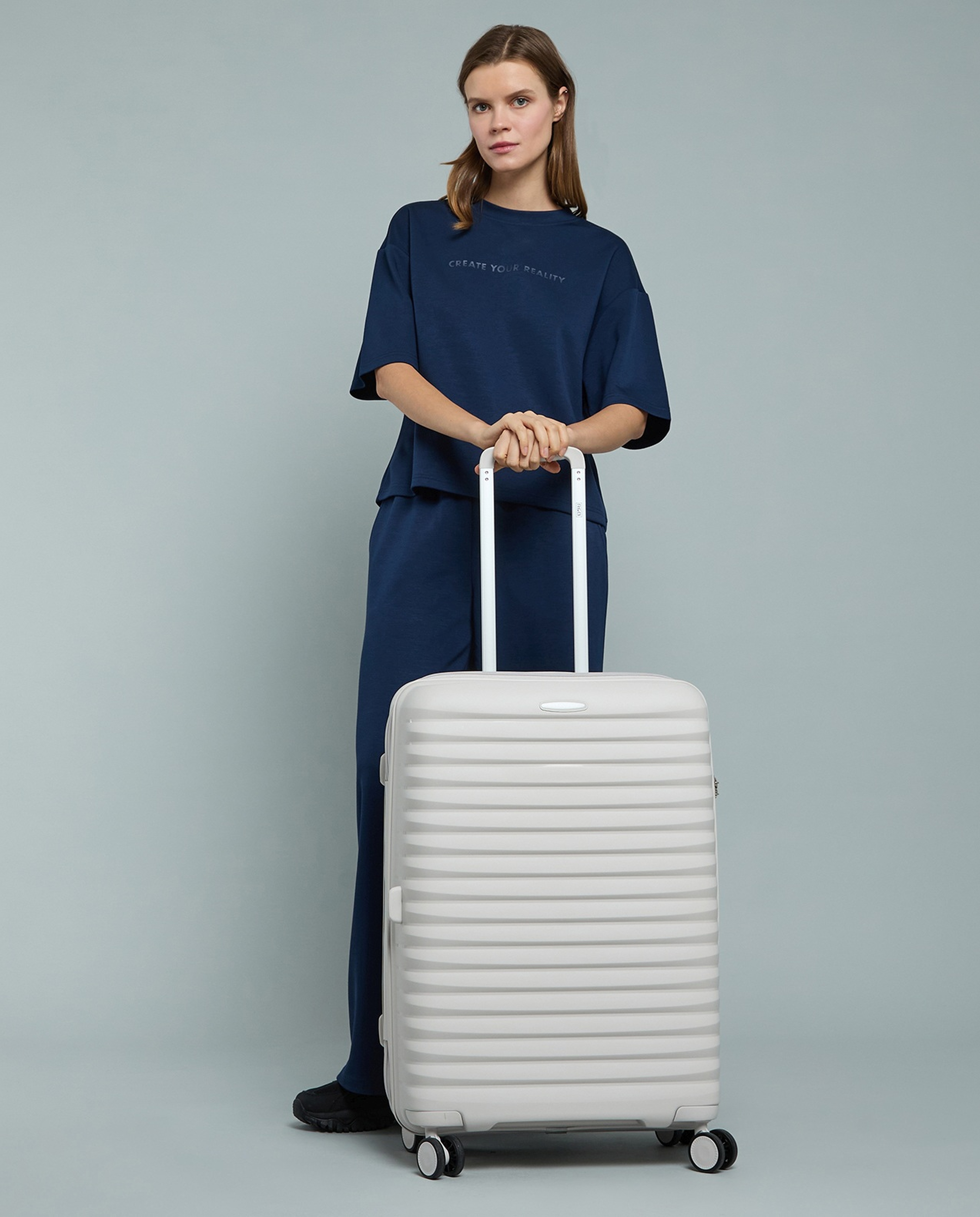 Textured Trolley Bag