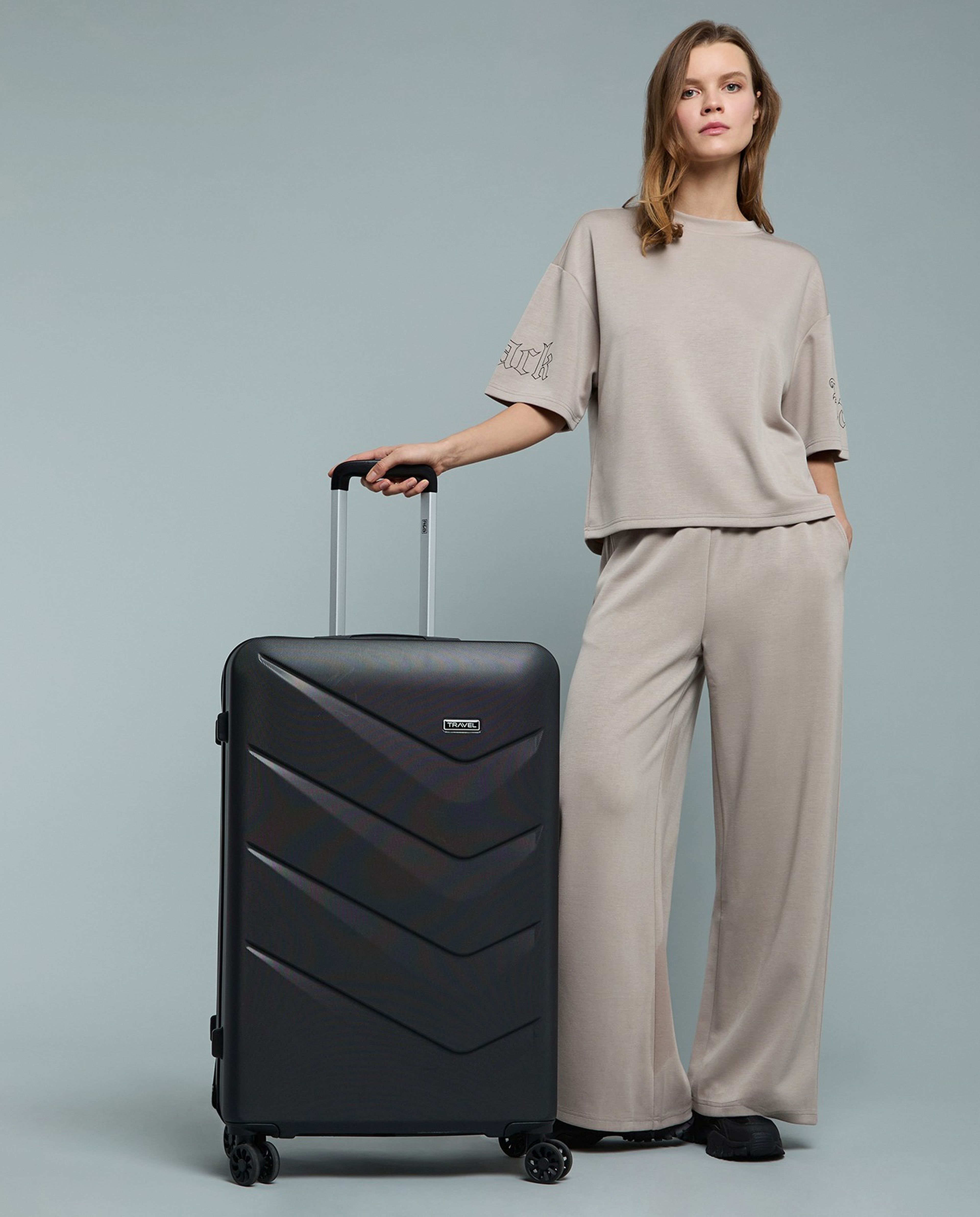 Textured Trolley Bag