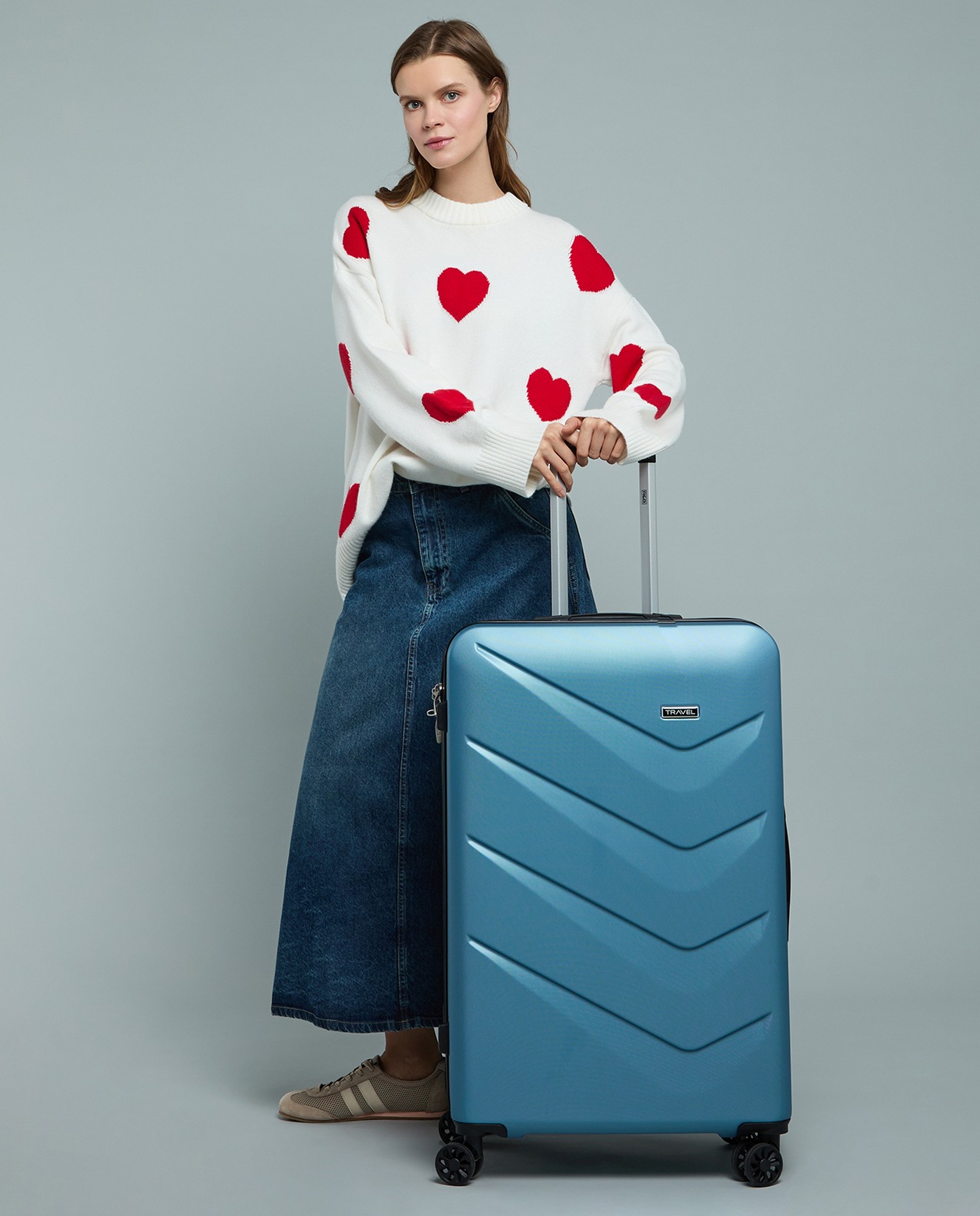 Textured Trolley Bag