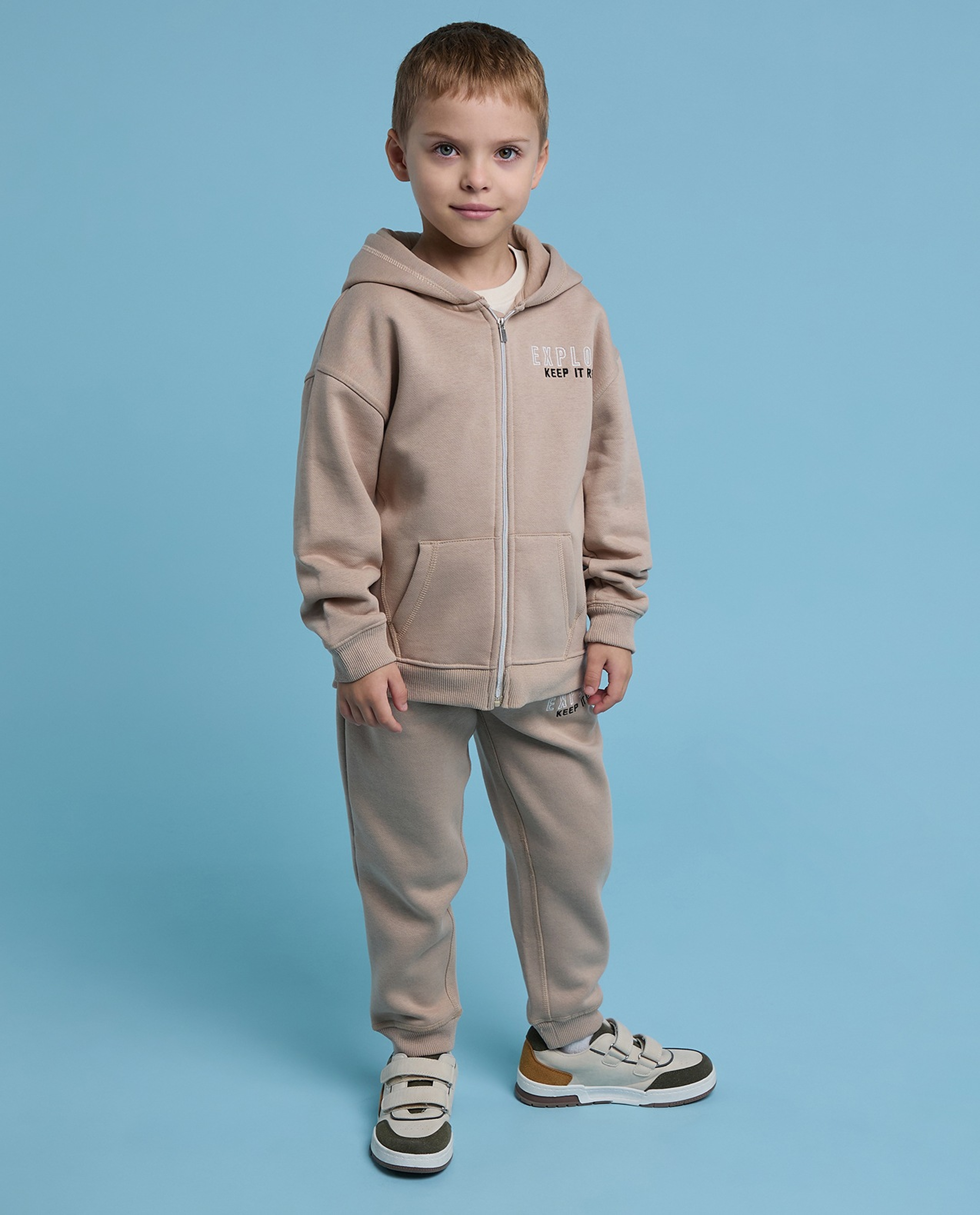 Embroidered Jacket and Jogger Set