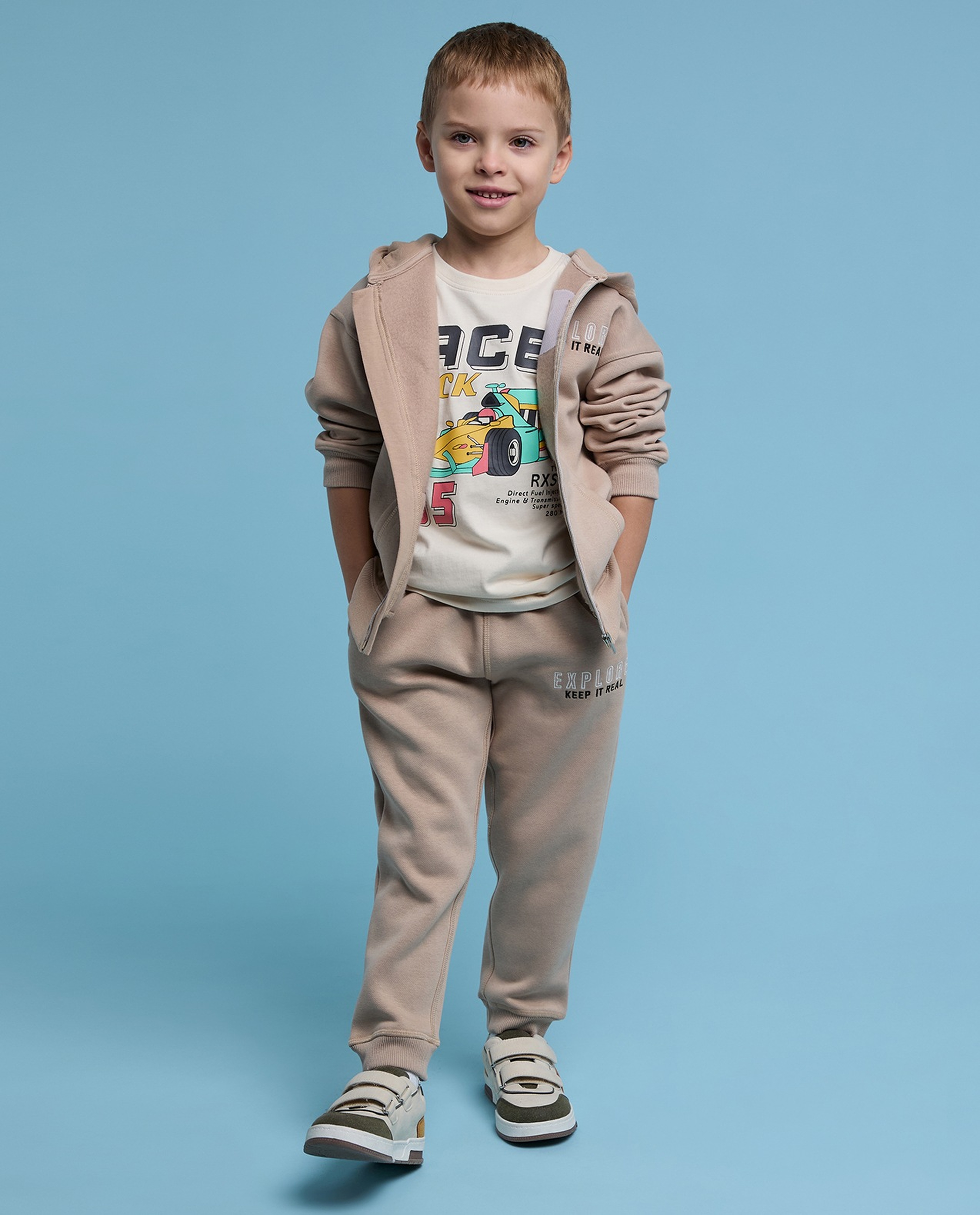 Embroidered Jacket and Jogger Set