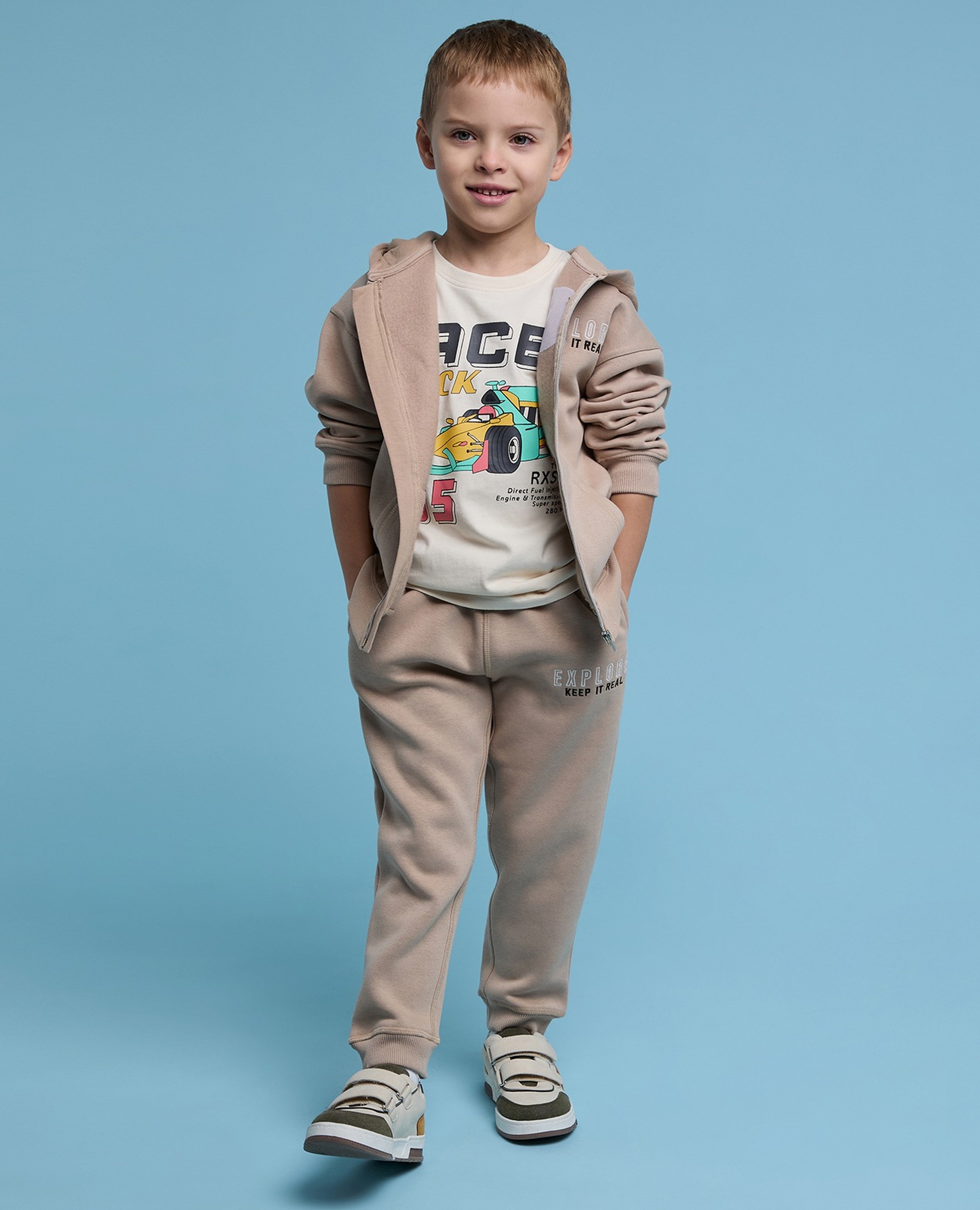 Embroidered Jacket and Jogger Set