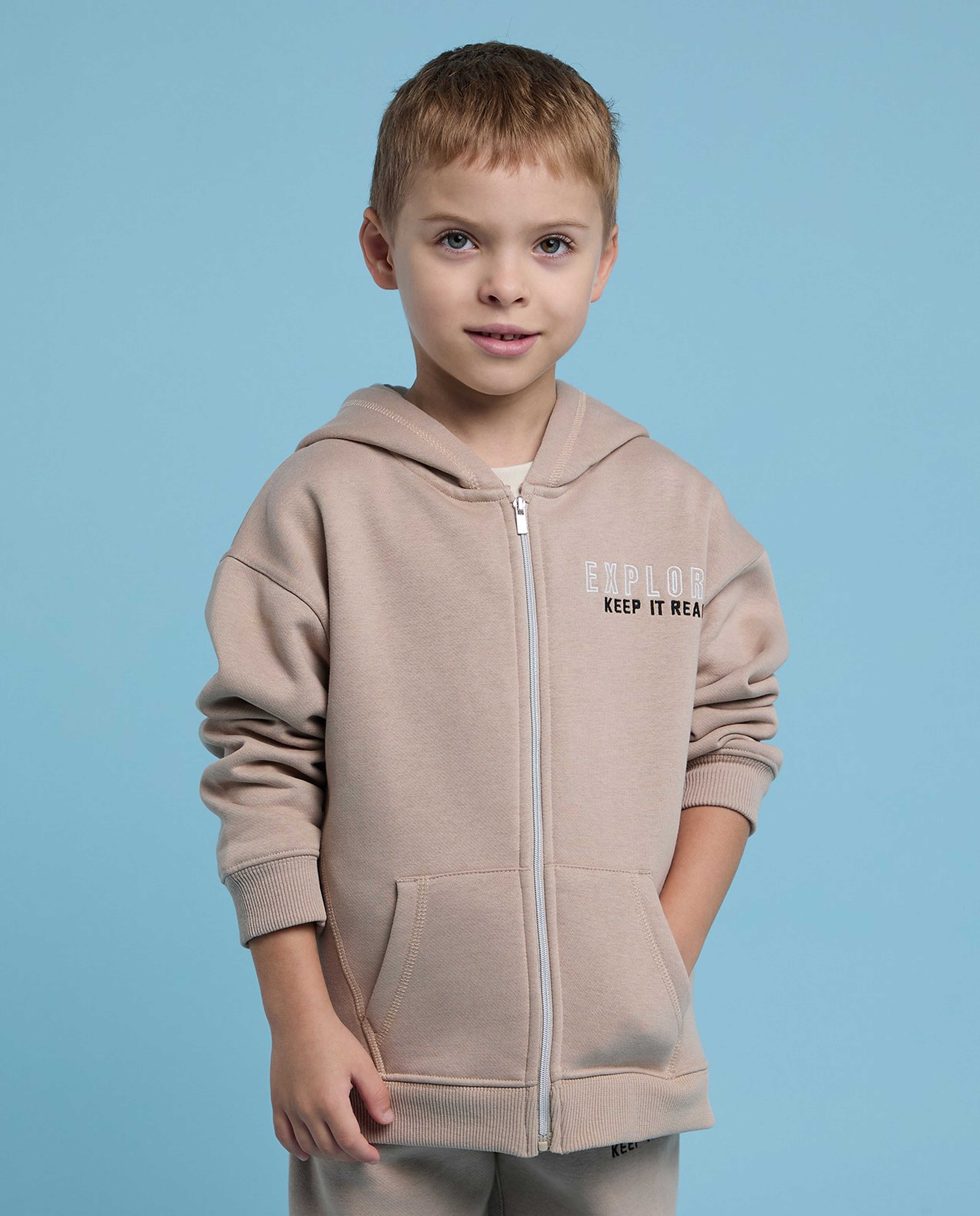 Embroidered Jacket and Jogger Set