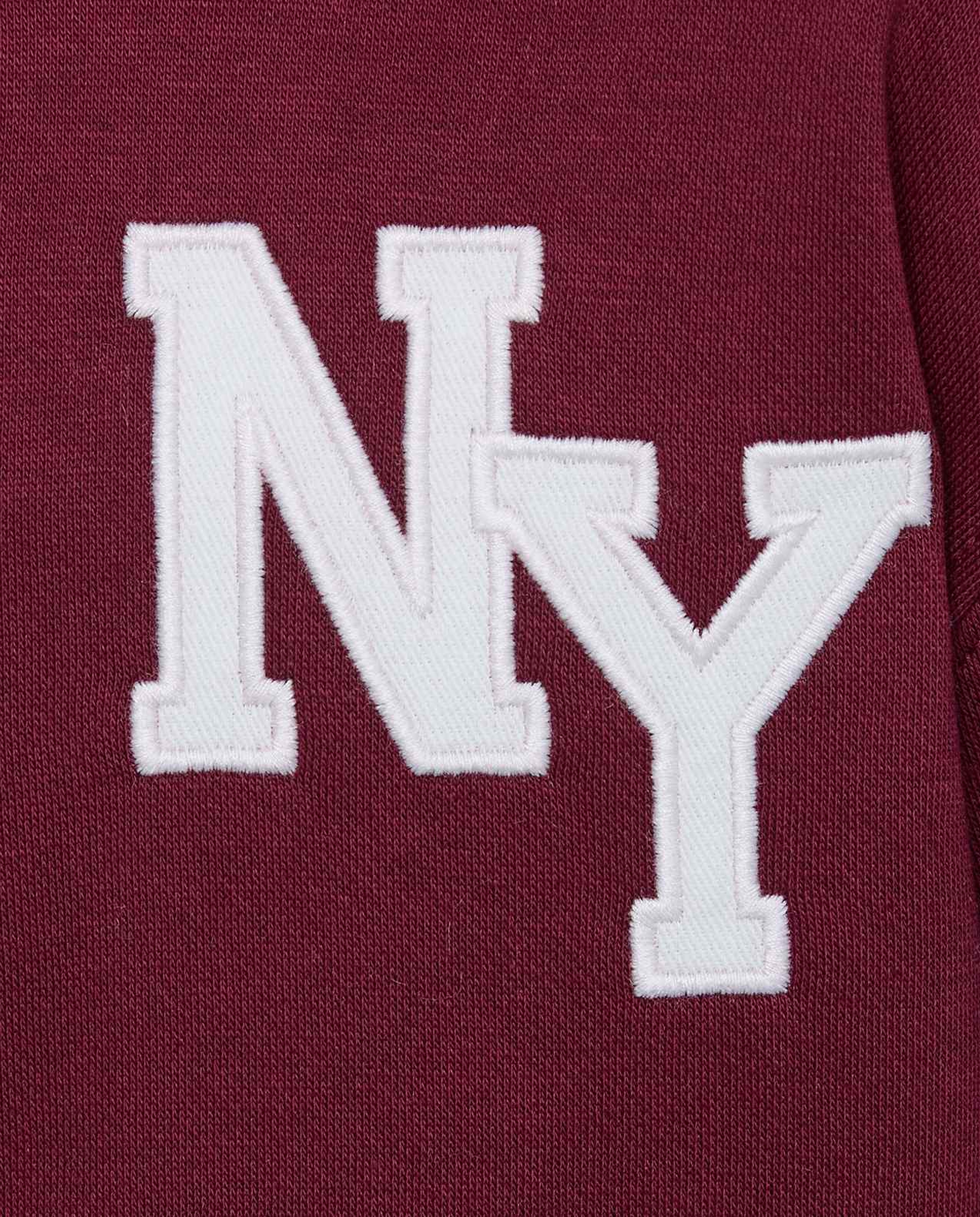 Embroidered Sweatshirt with High Neck and Long Sleeves