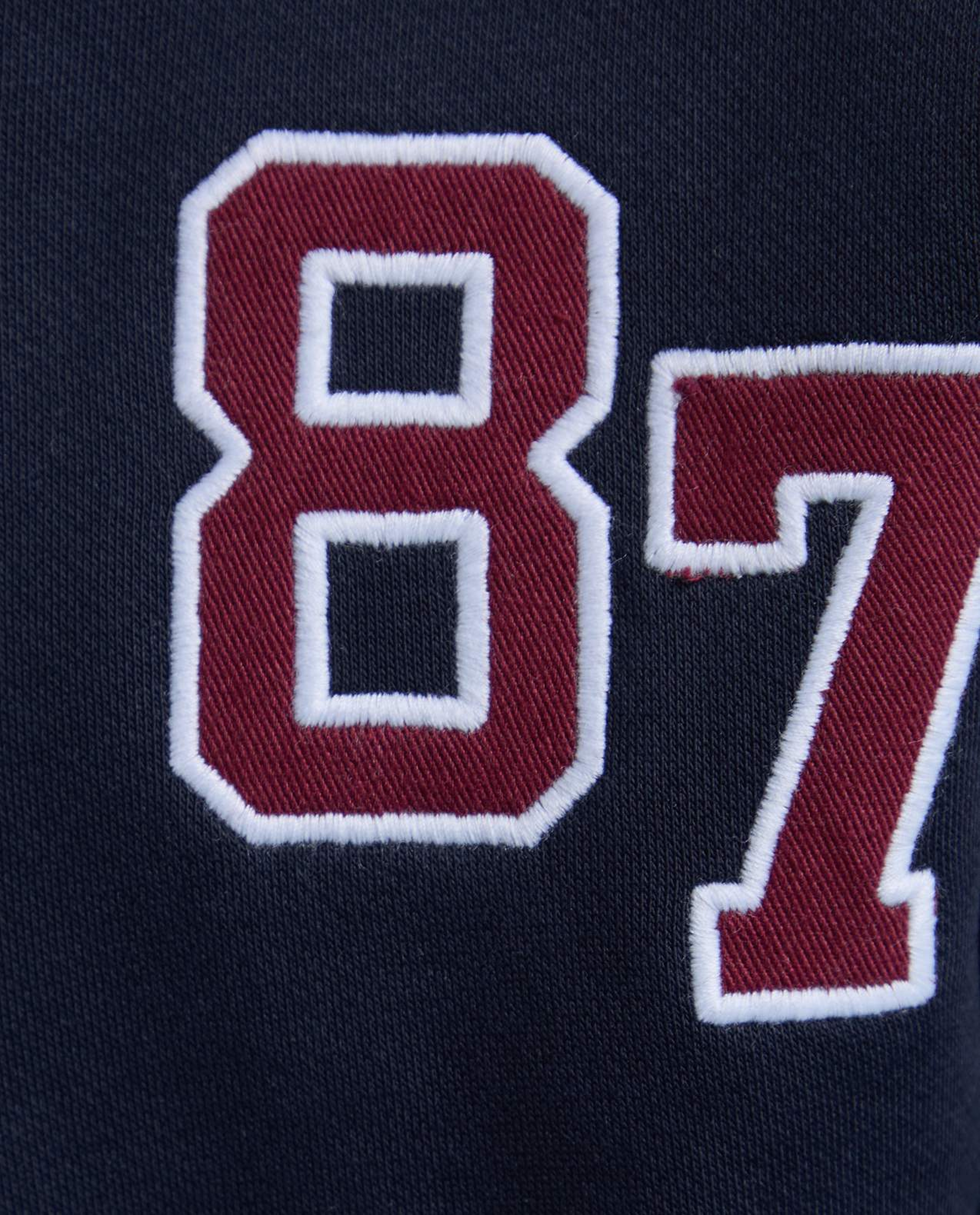 Embroidered Sweatshirt with High Neck and Long Sleeves