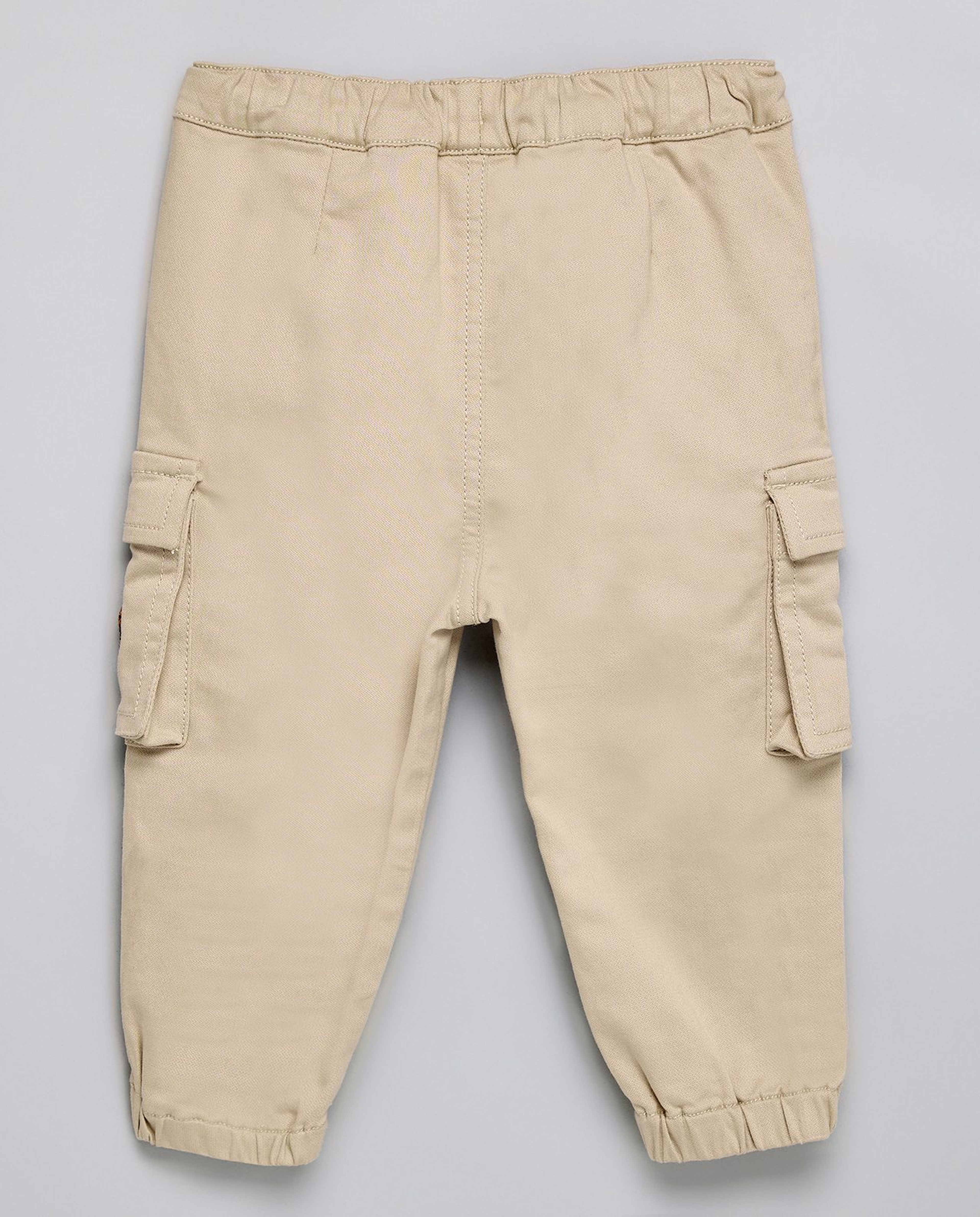 Embroidered Jogger Pants with Drawstring Waist