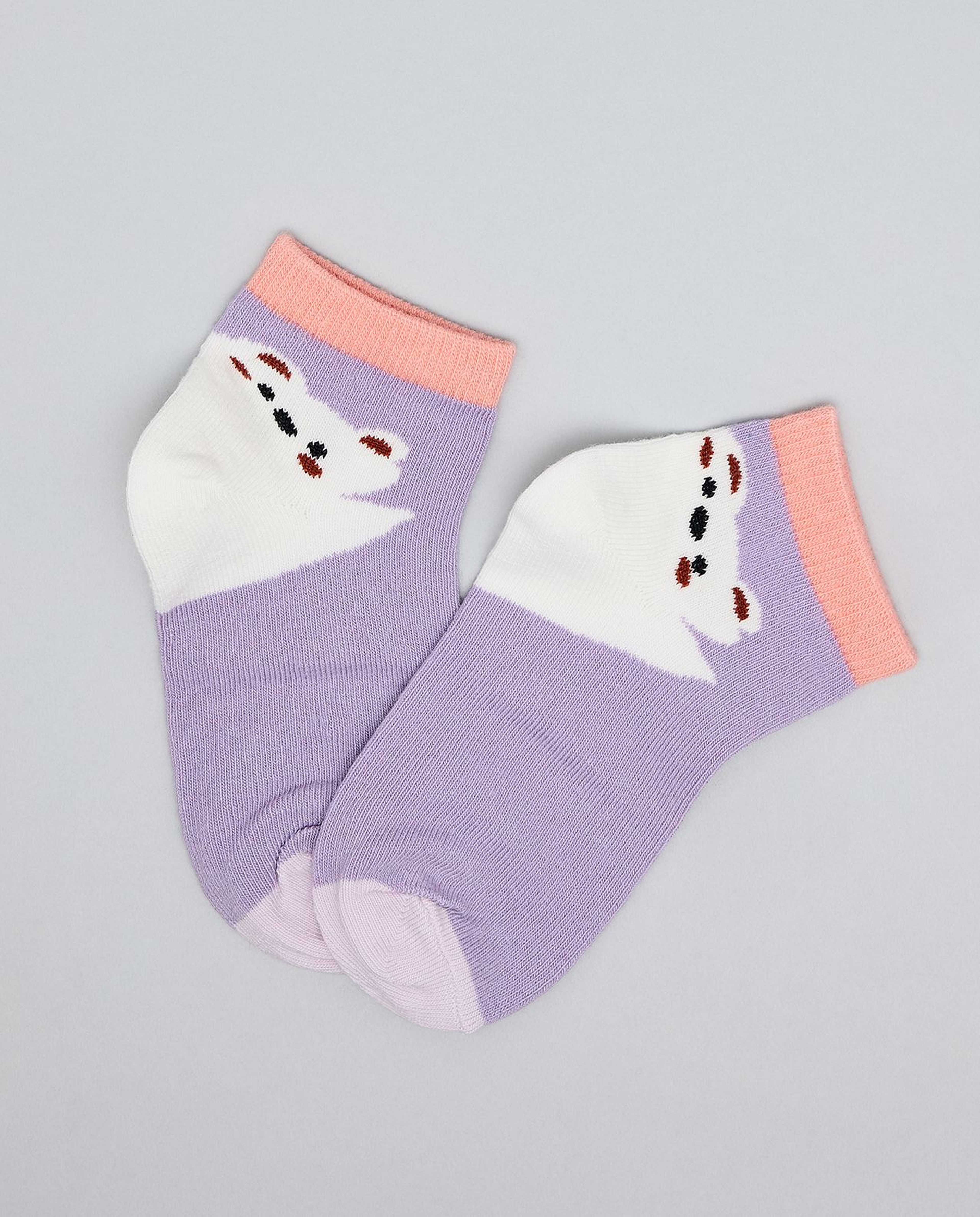 3 Pack Printed Ankle Socks