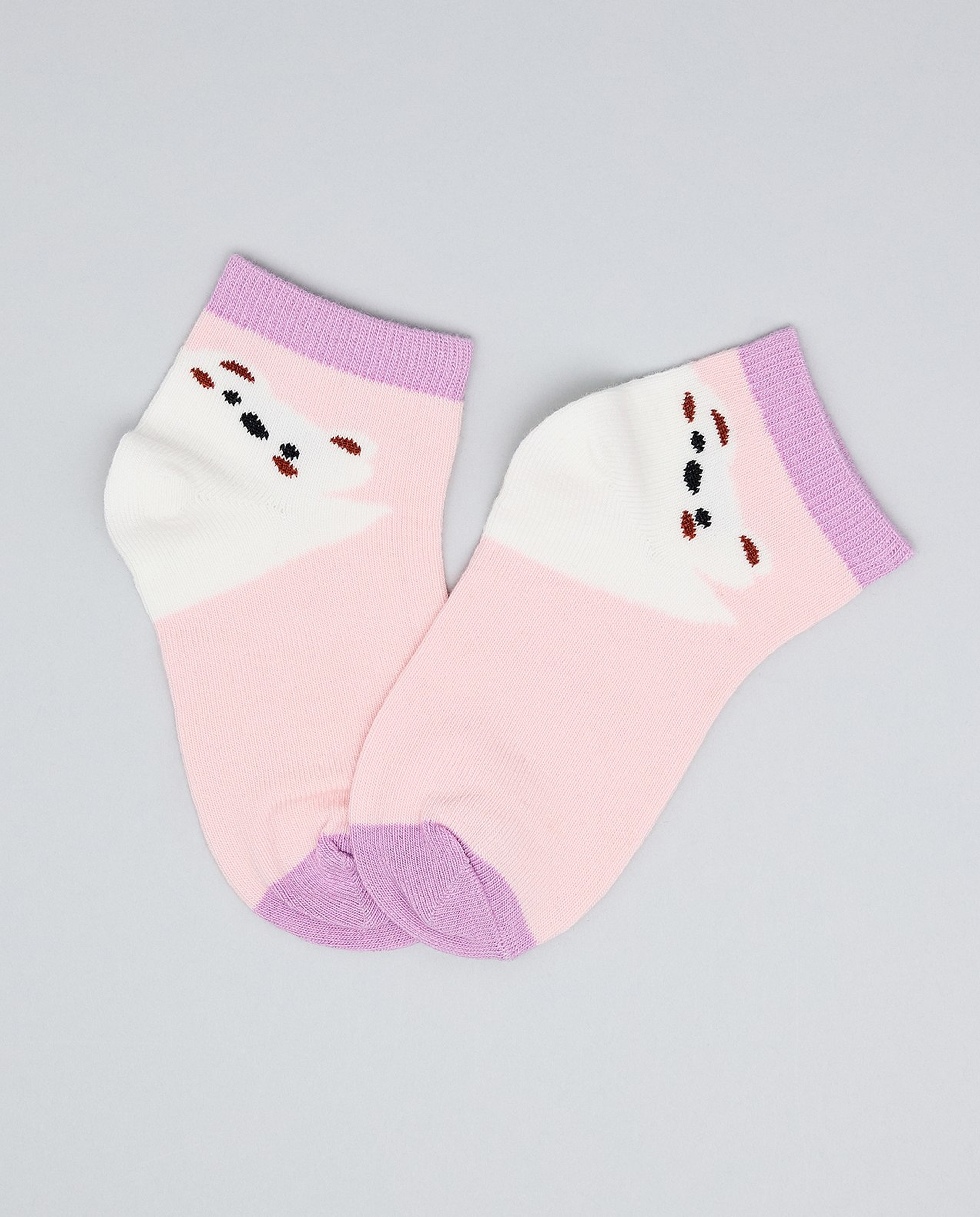 3 Pack Printed Ankle Socks