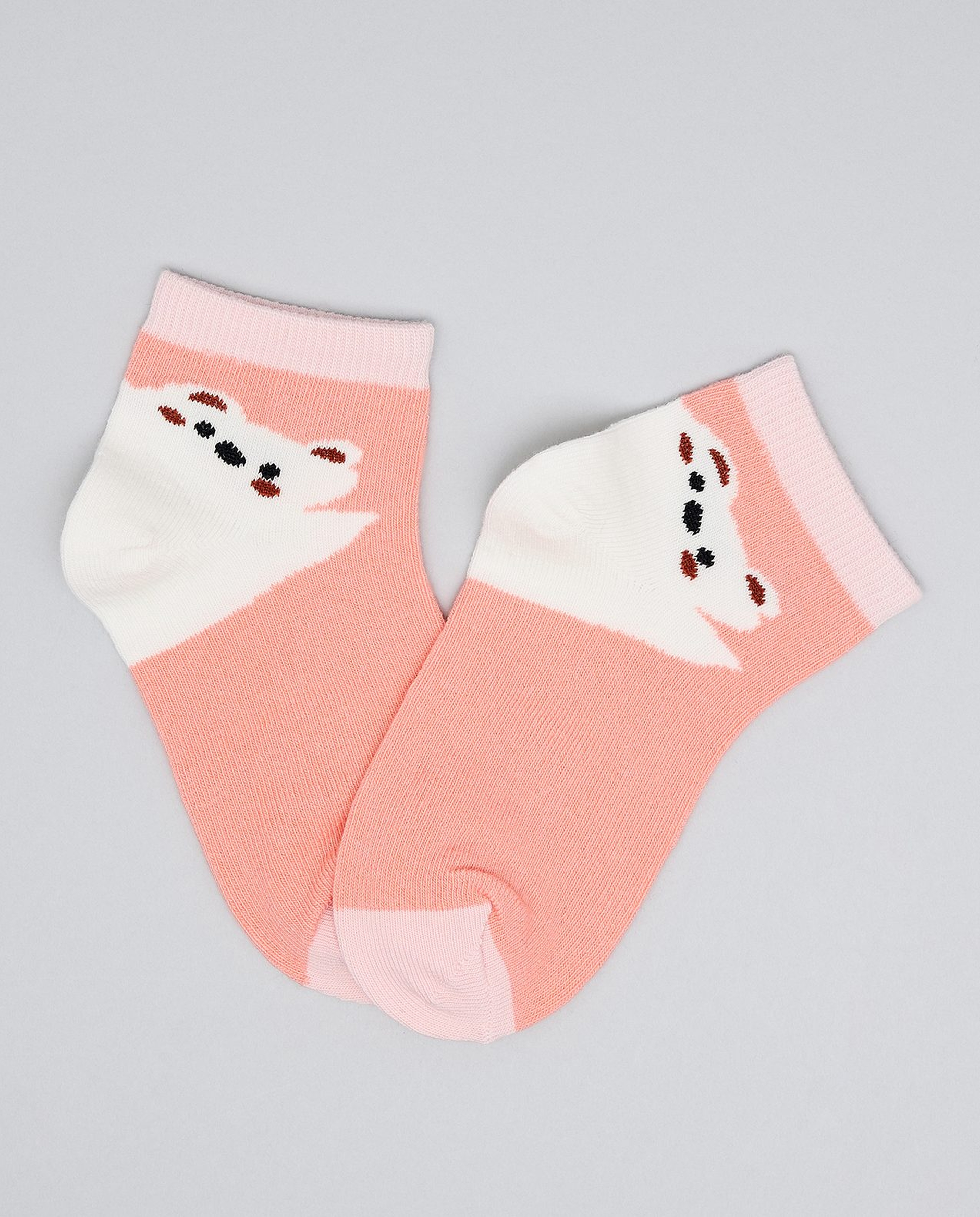 3 Pack Printed Ankle Socks
