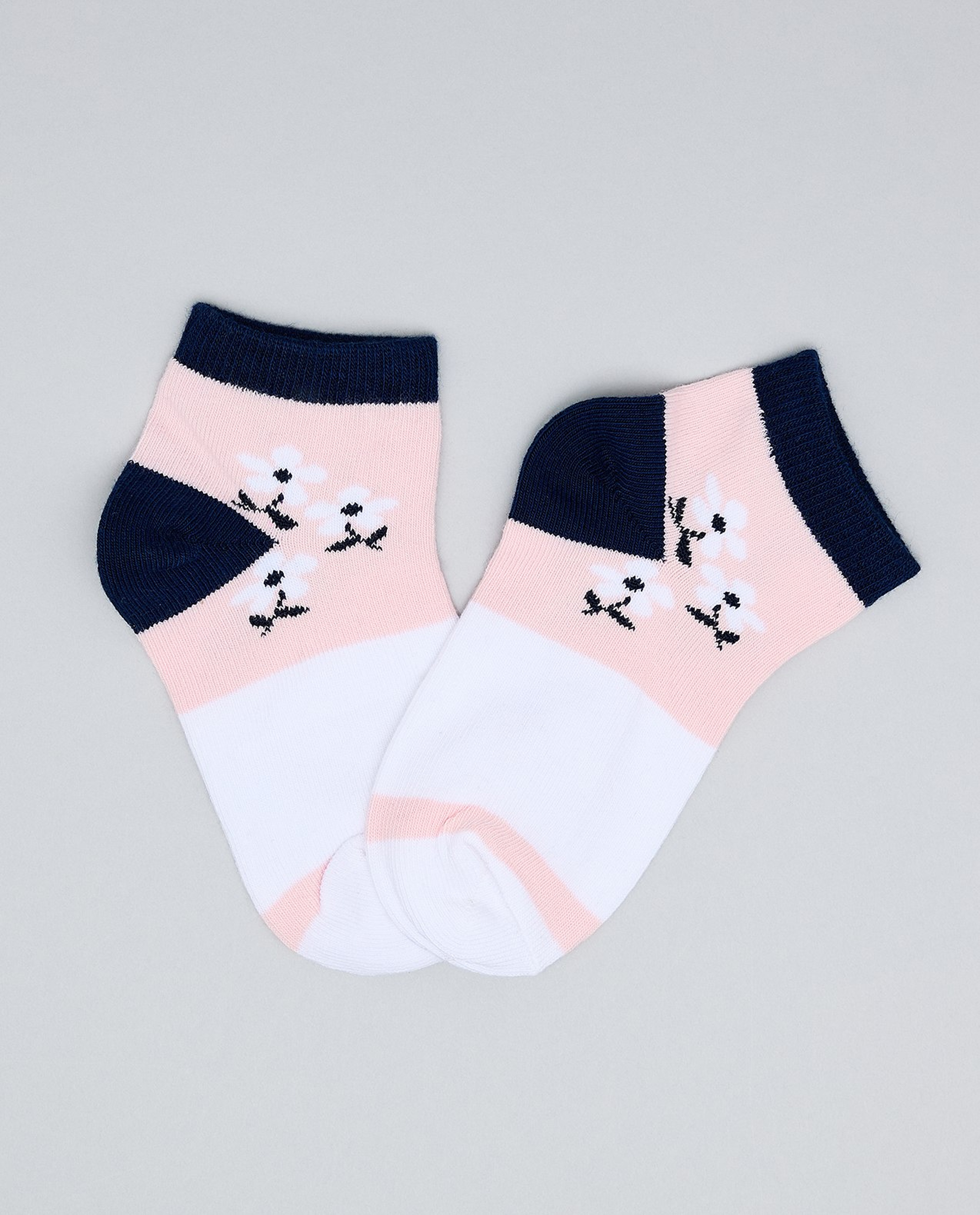 3 Pack Printed Ankle Socks