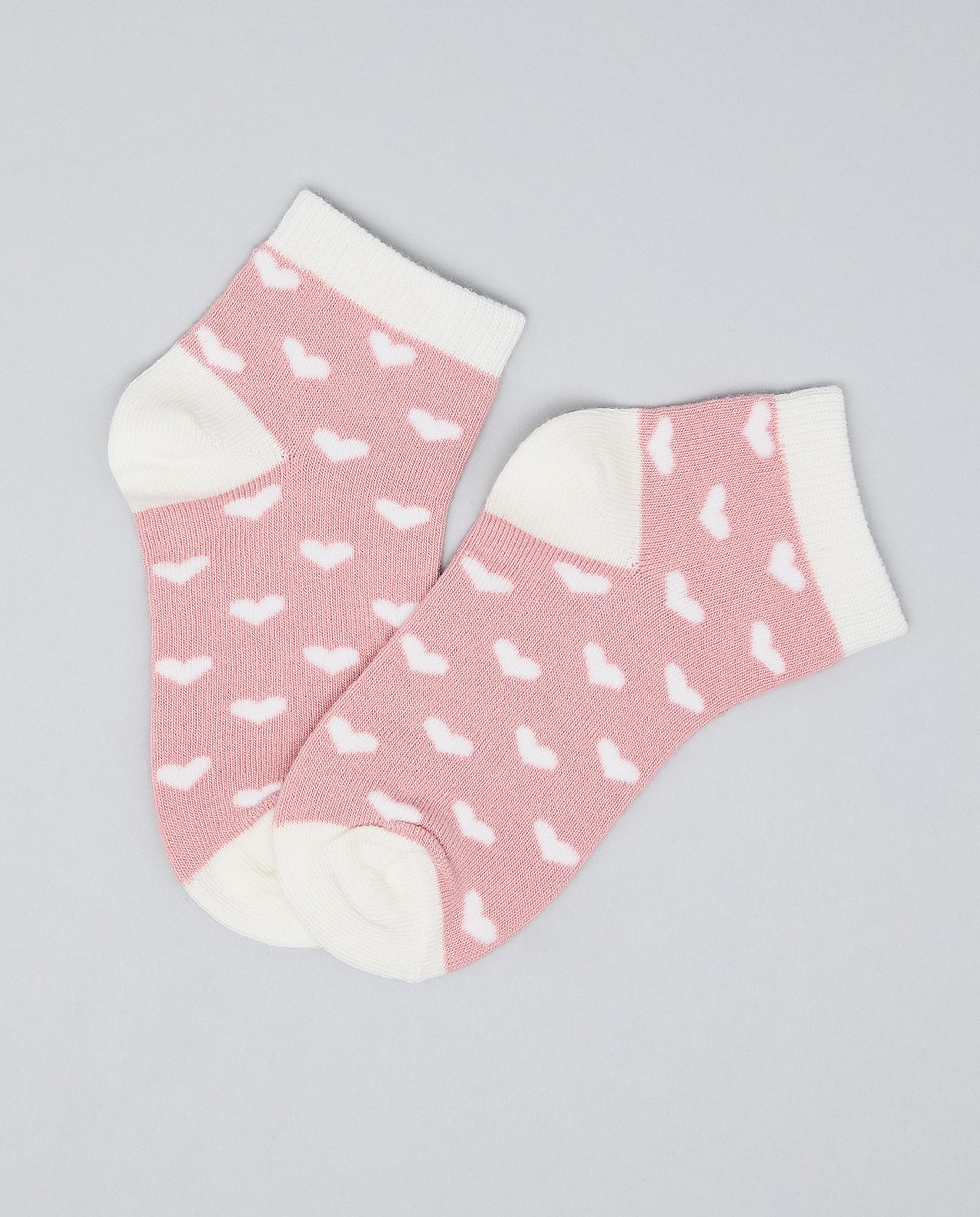 3 Pack Printed Ankle Socks