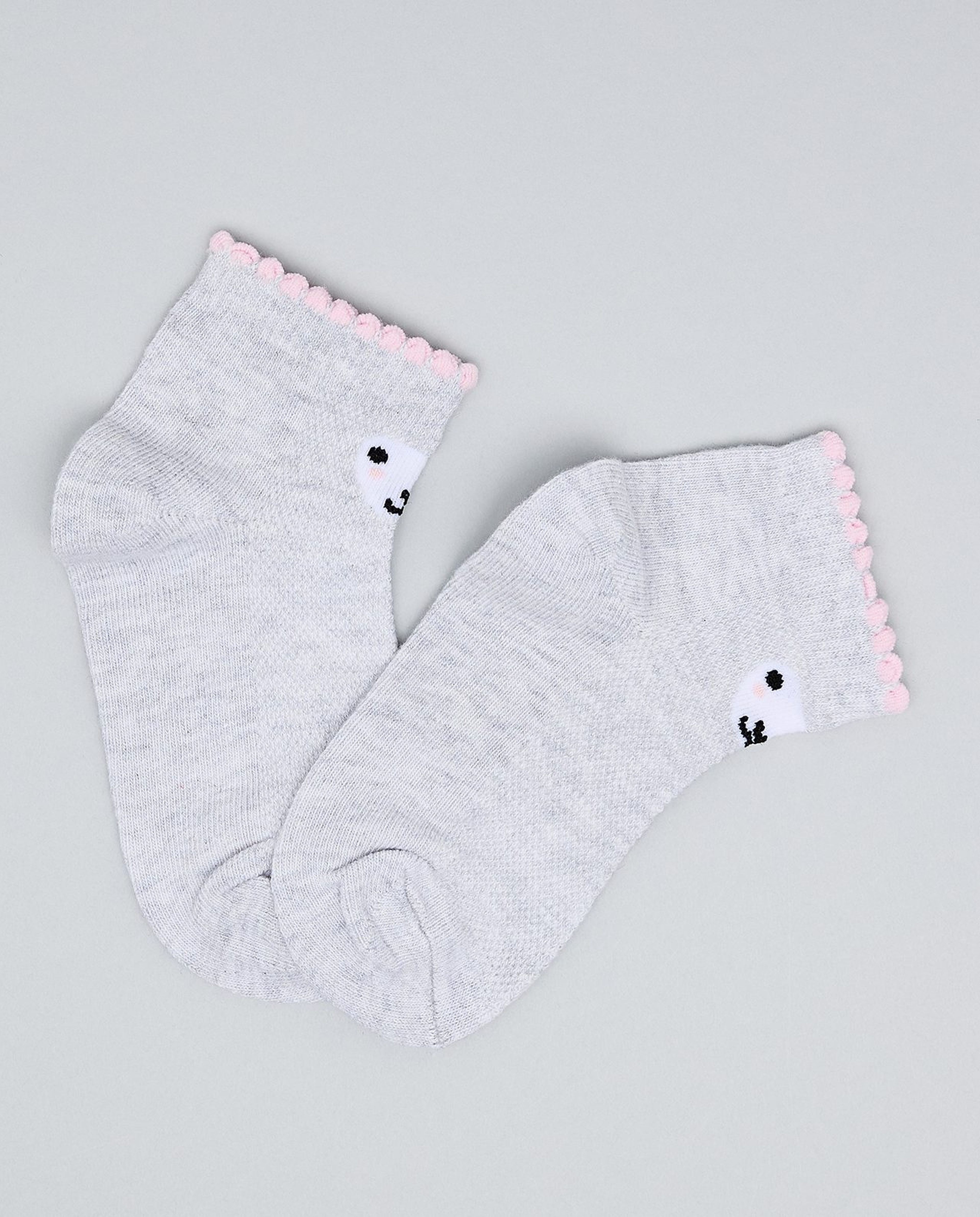 3 Pack Printed Ankle Socks