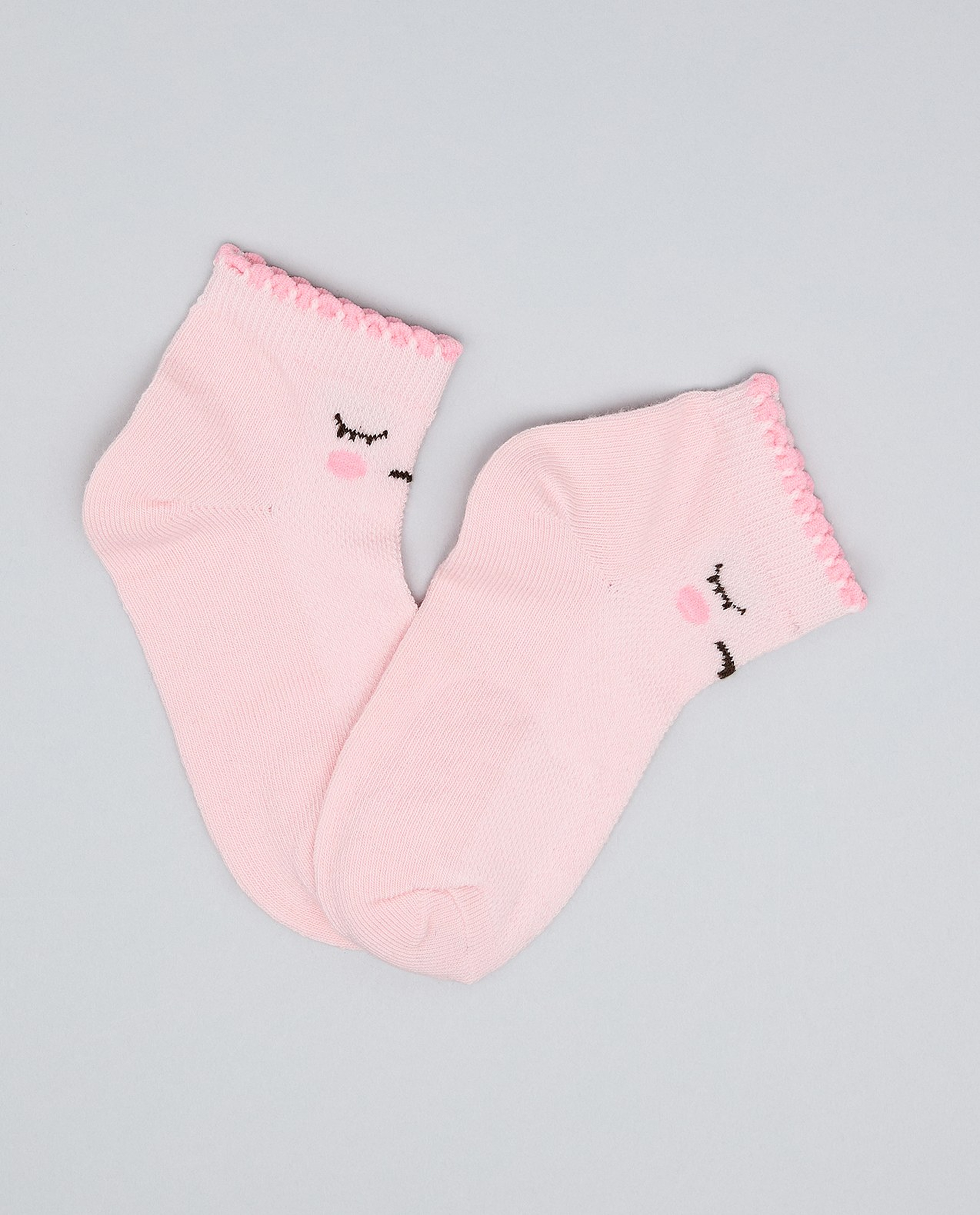 3 Pack Printed Ankle Socks