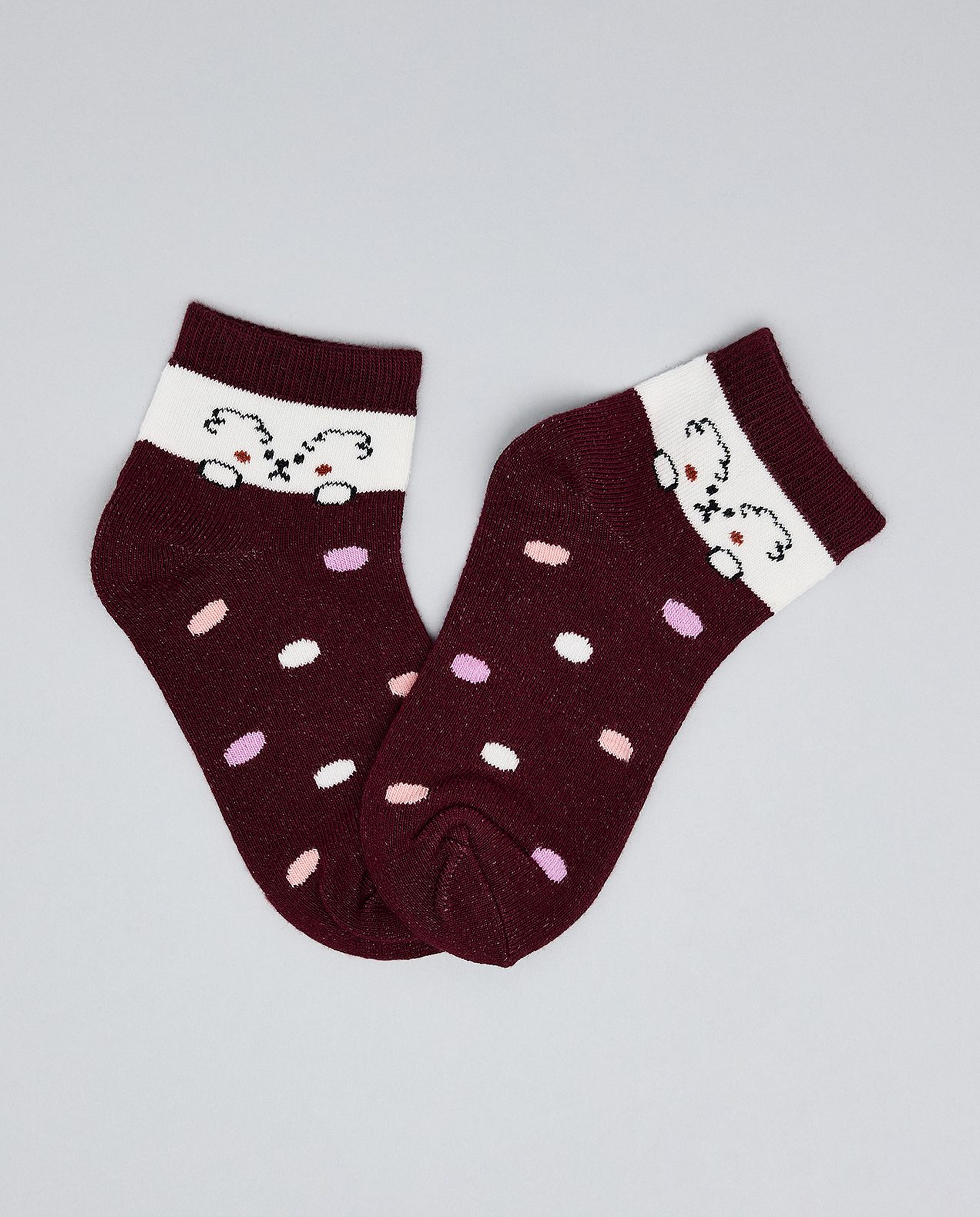 3 Pack Printed Ankle Socks