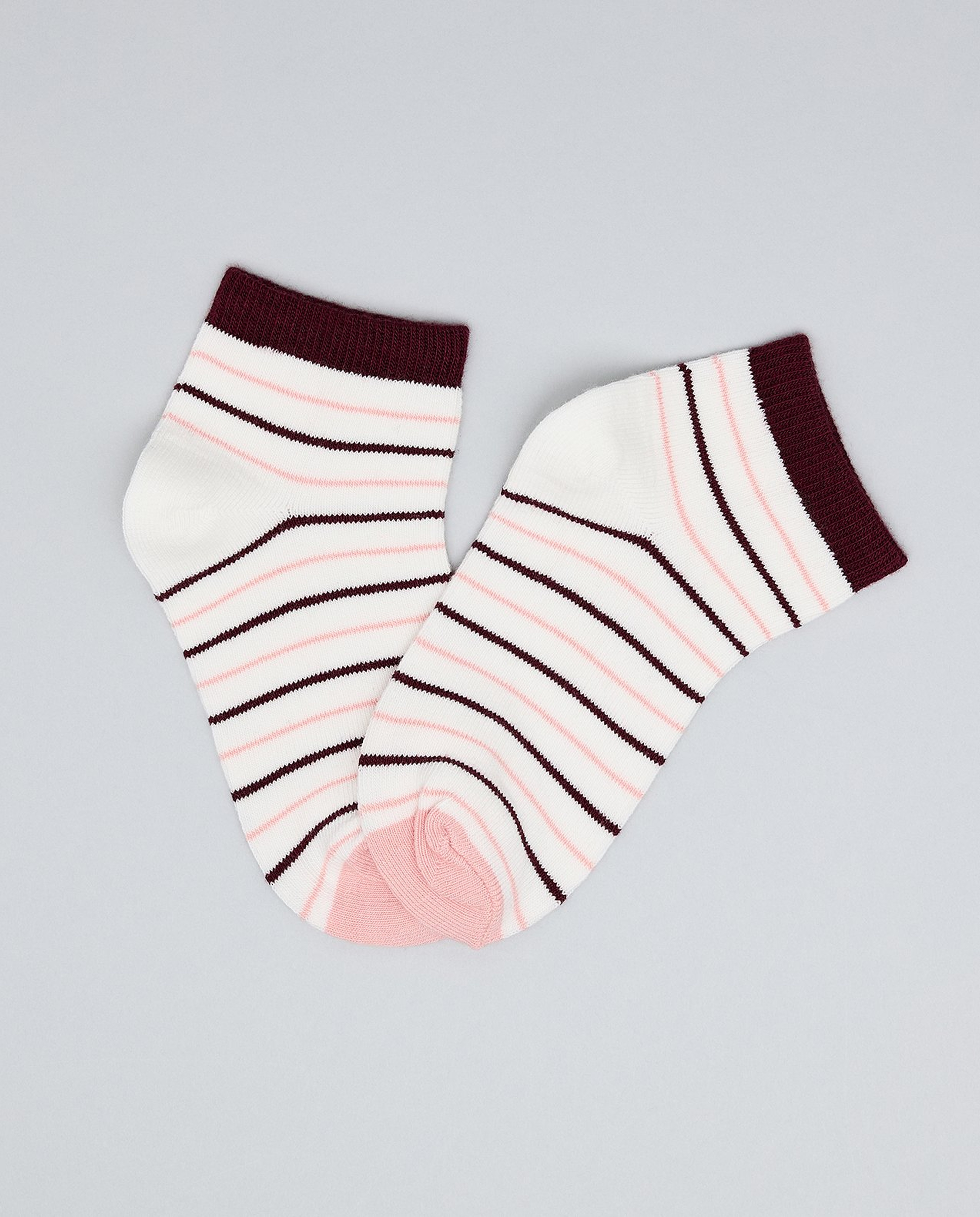 3 Pack Printed Ankle Socks