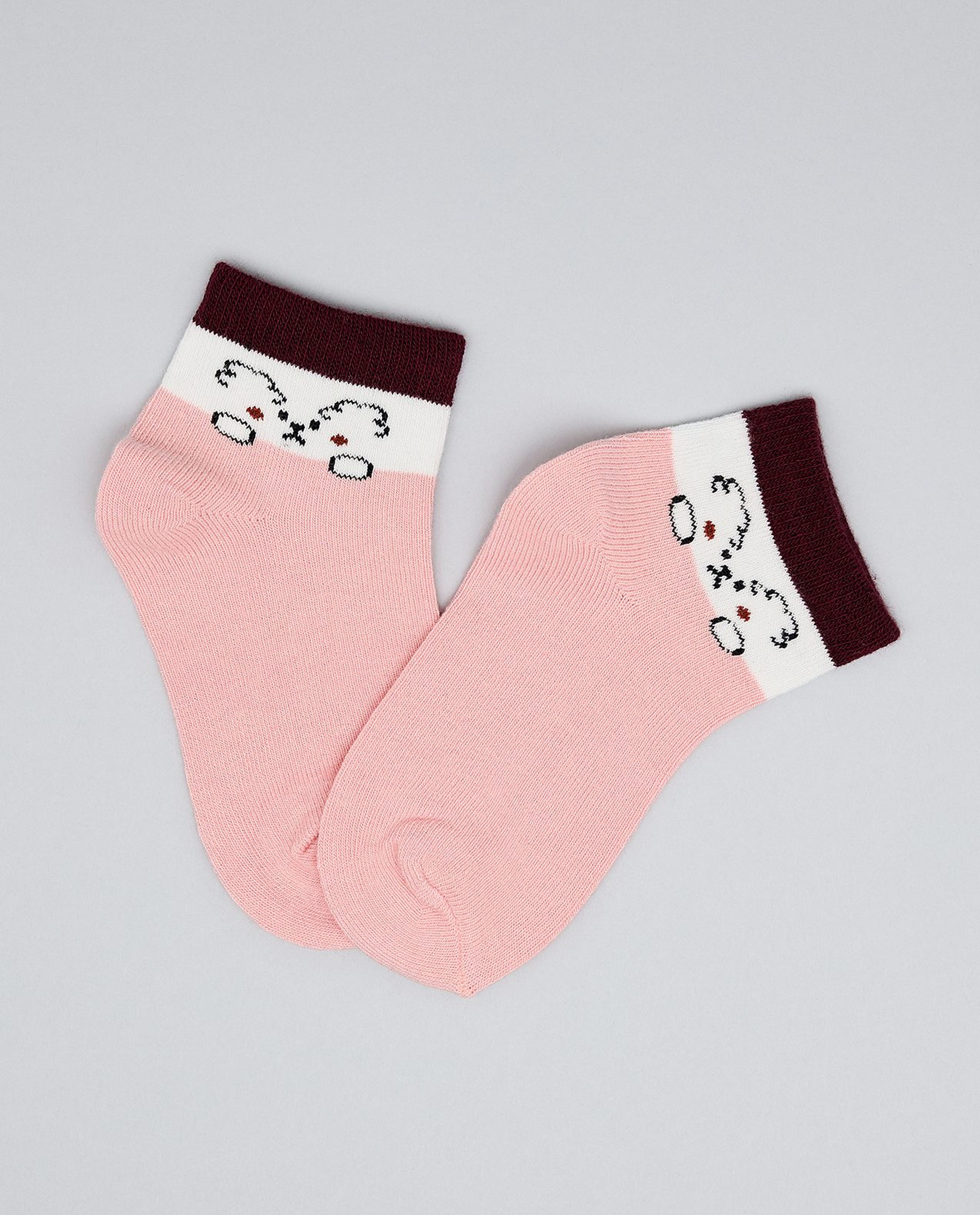 3 Pack Printed Ankle Socks