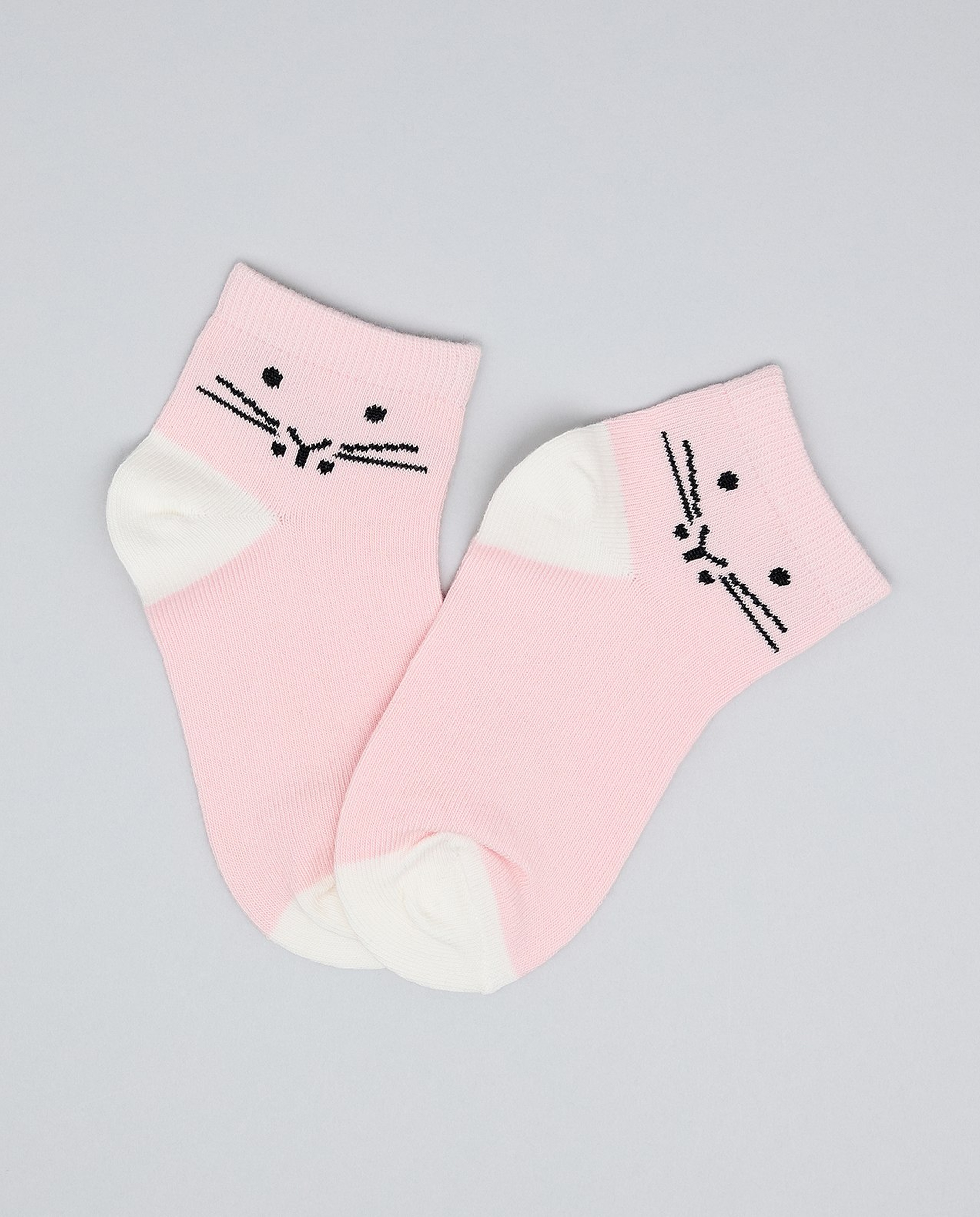 3 Pack Printed Ankle Socks