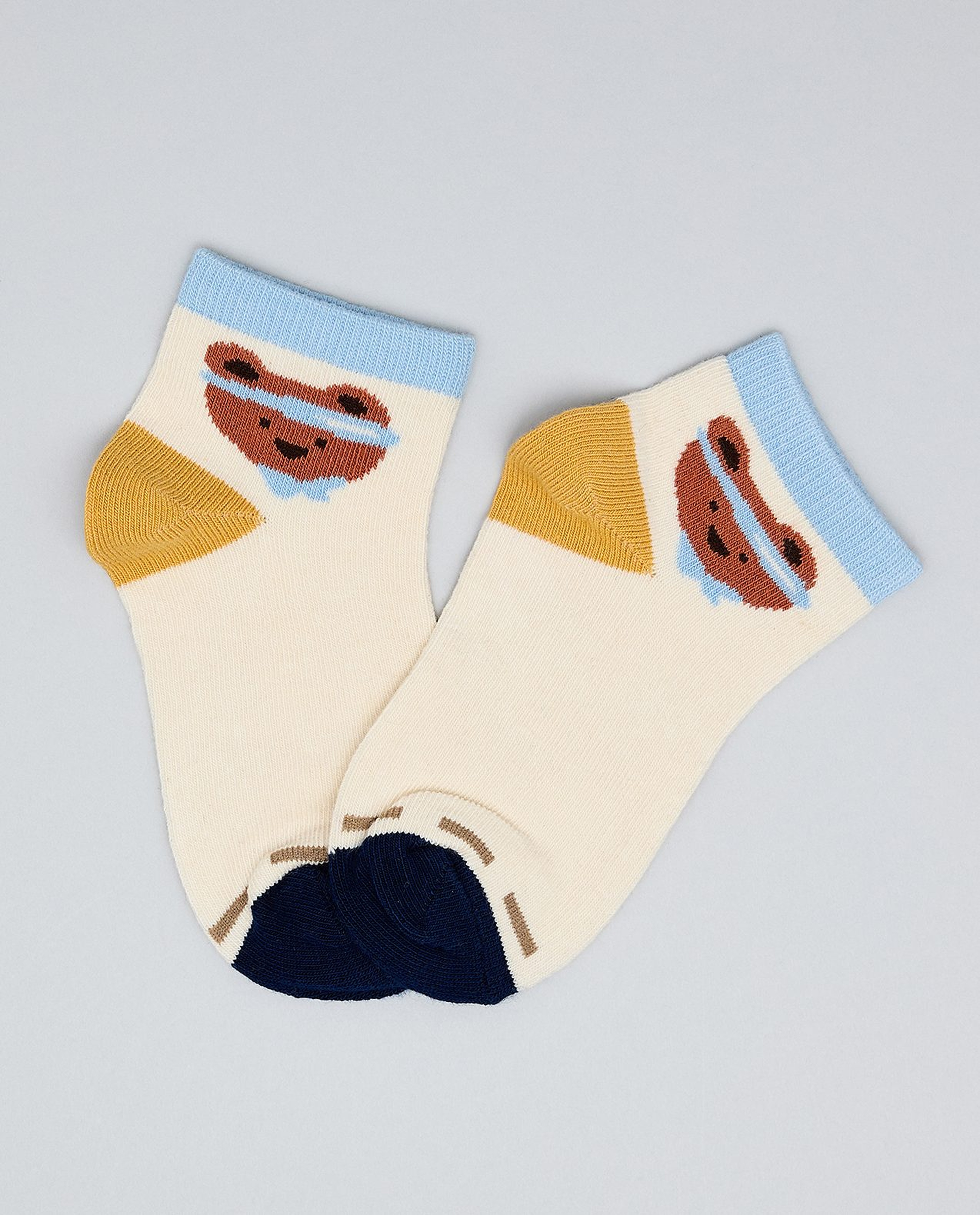 3 Pack Printed Ankle Socks