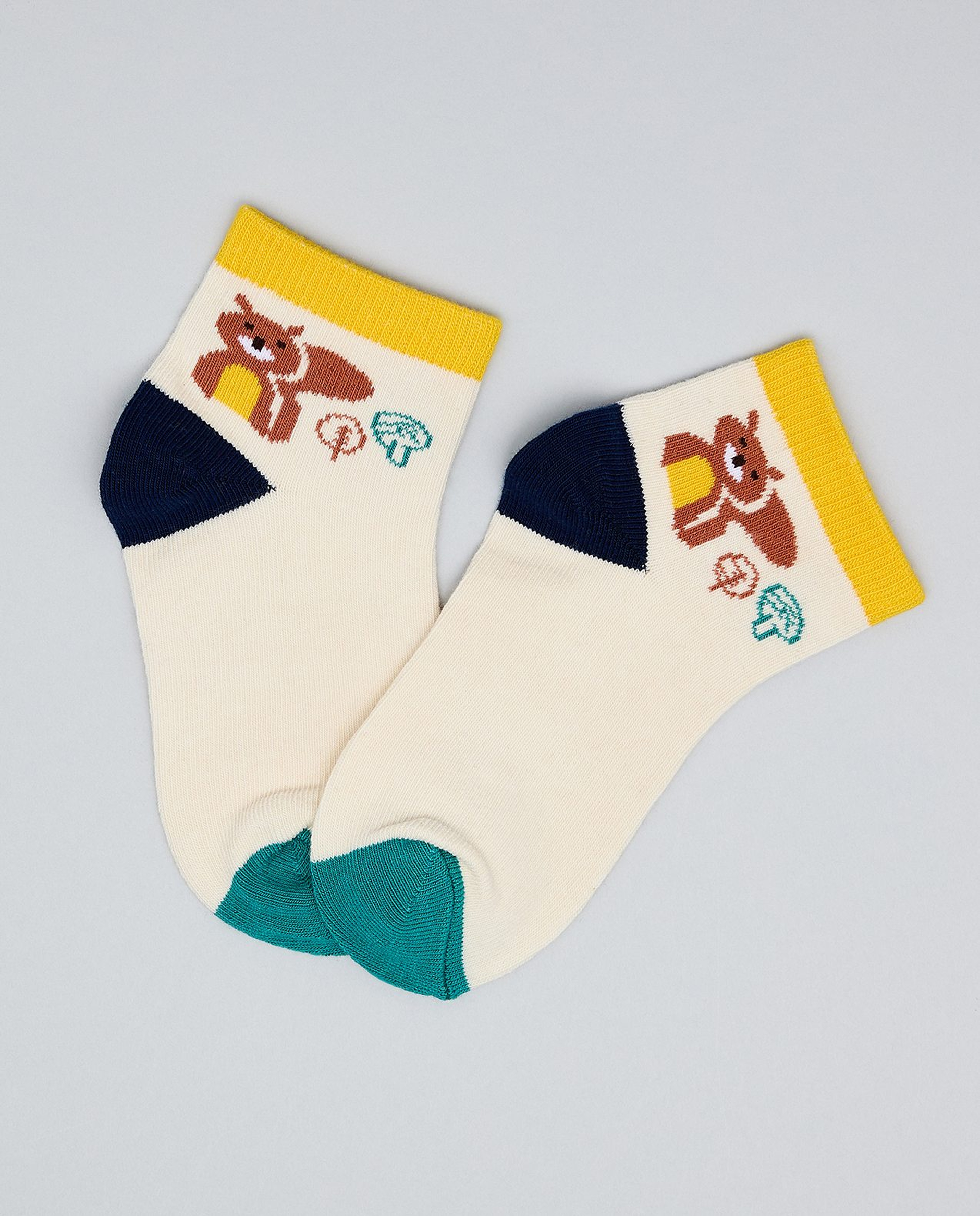 3 Pack Printed Ankle Socks