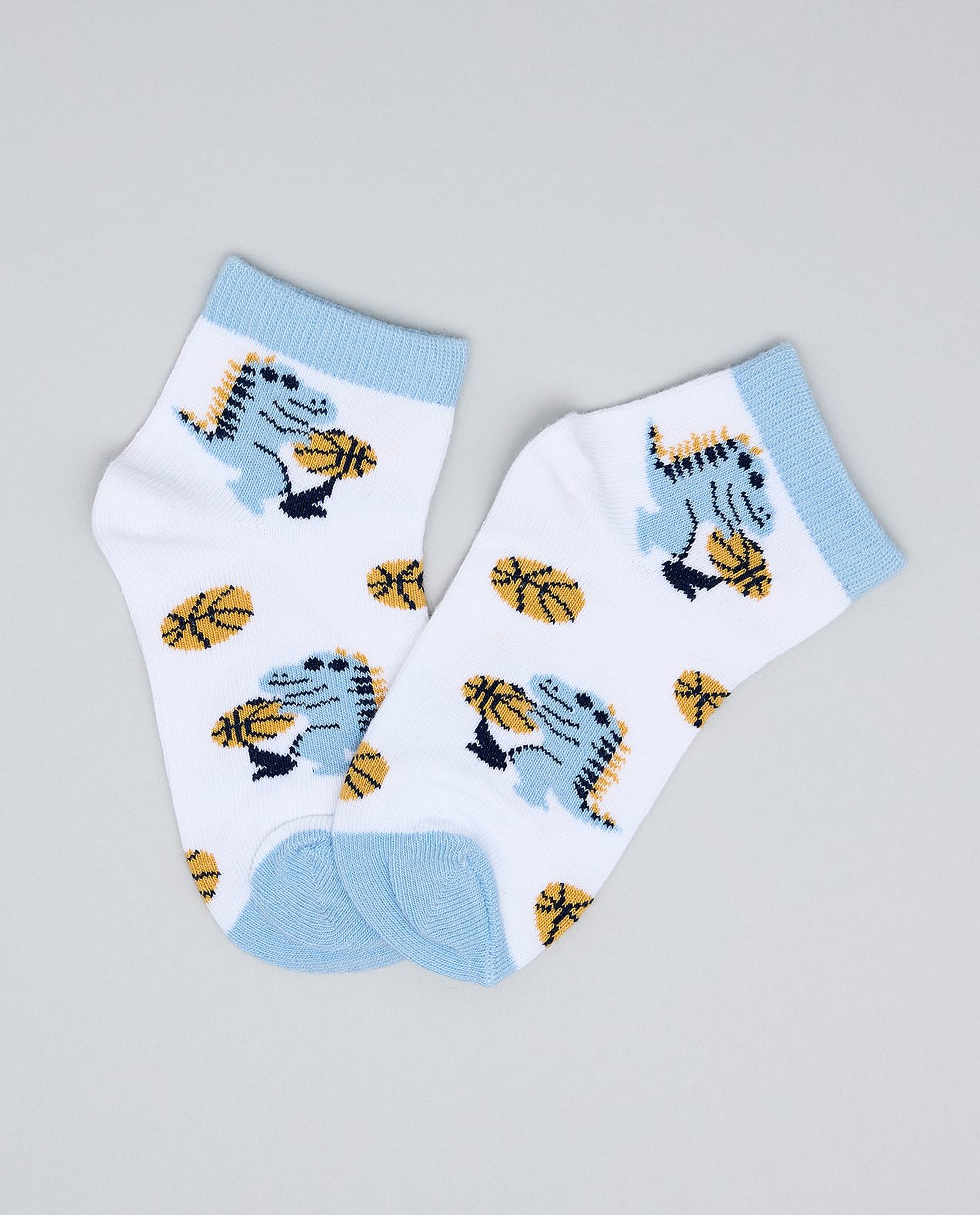 3 Pack Printed Ankle Socks