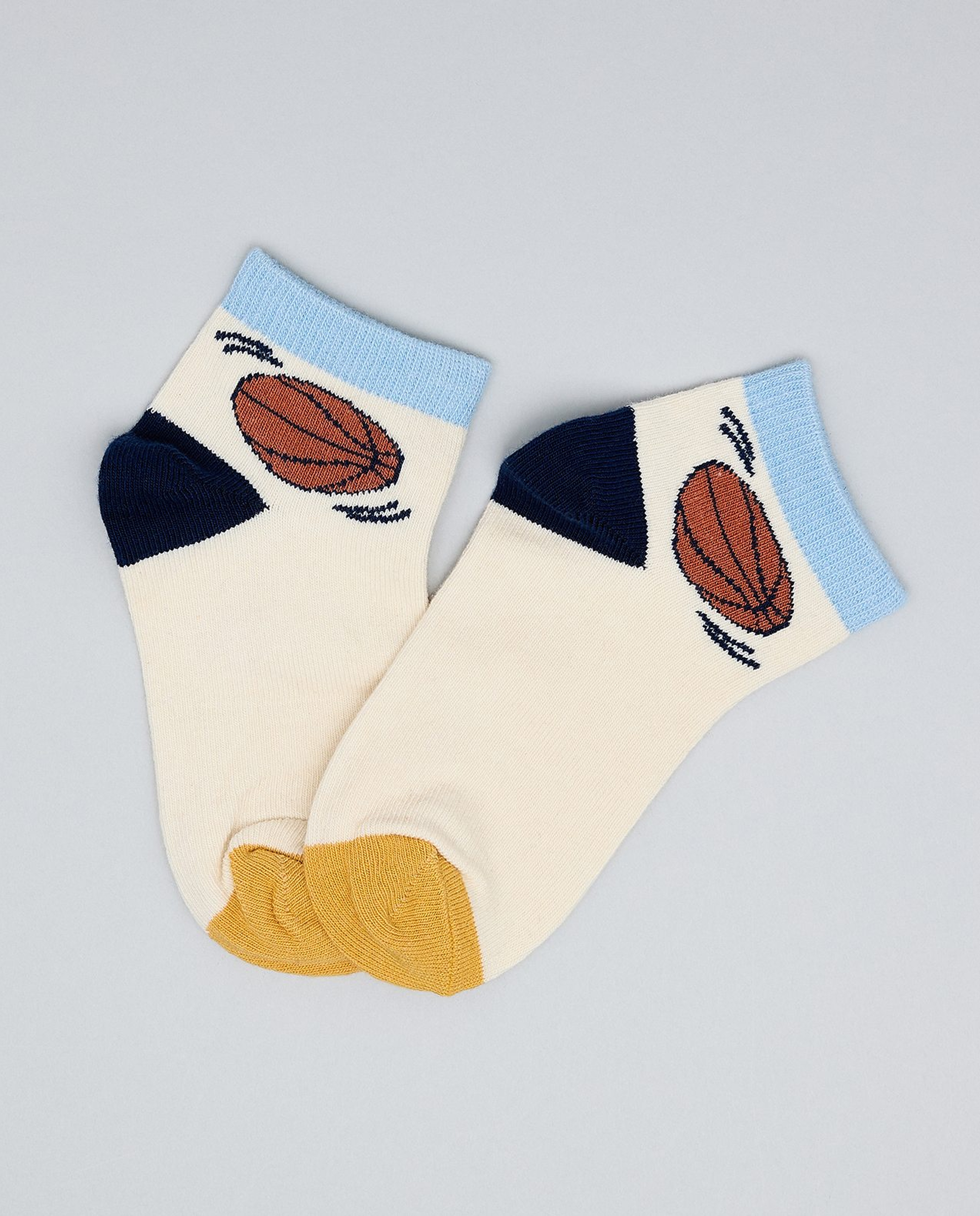 3 Pack Printed Ankle Socks