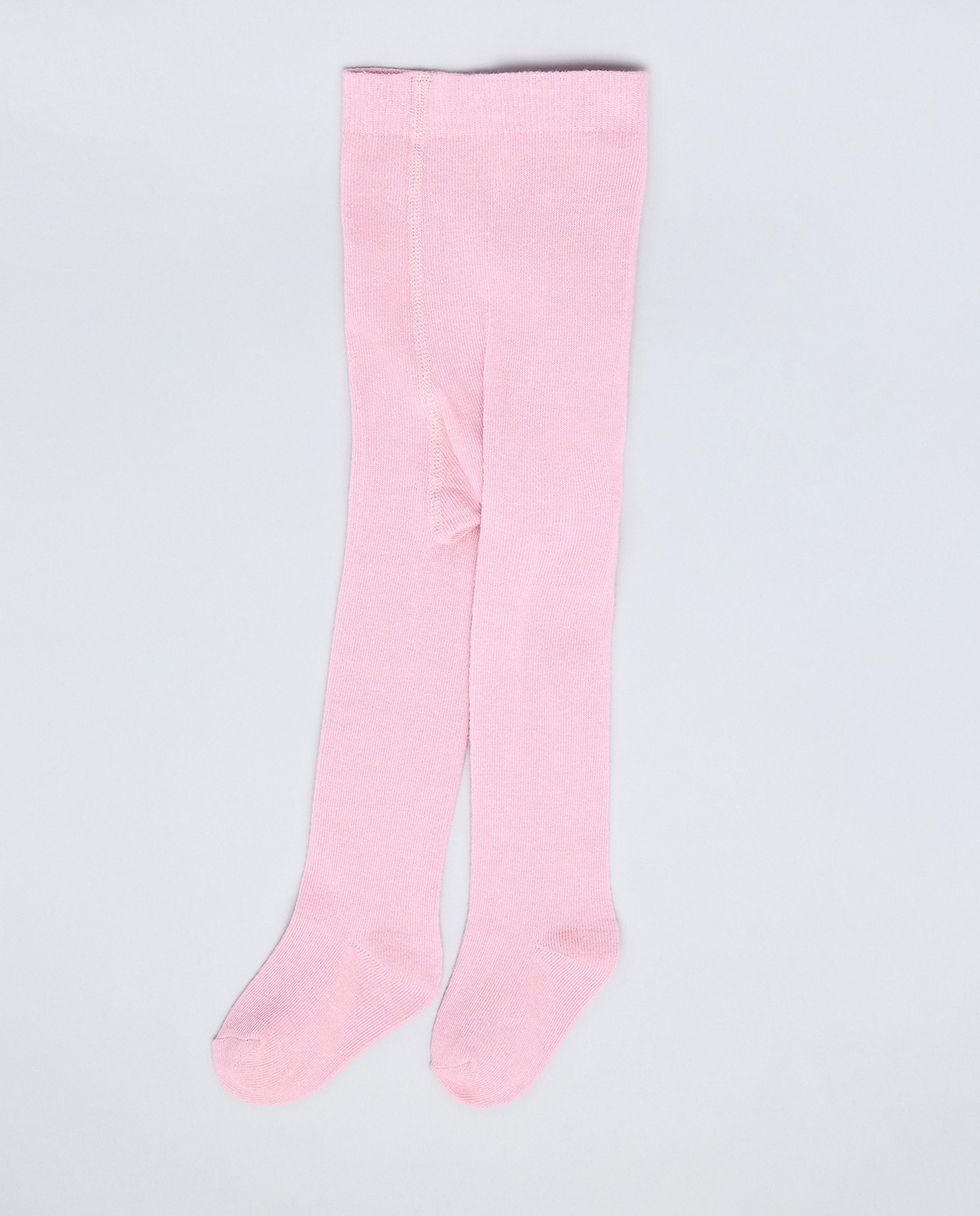 2 Pack Solid Footed Stockings