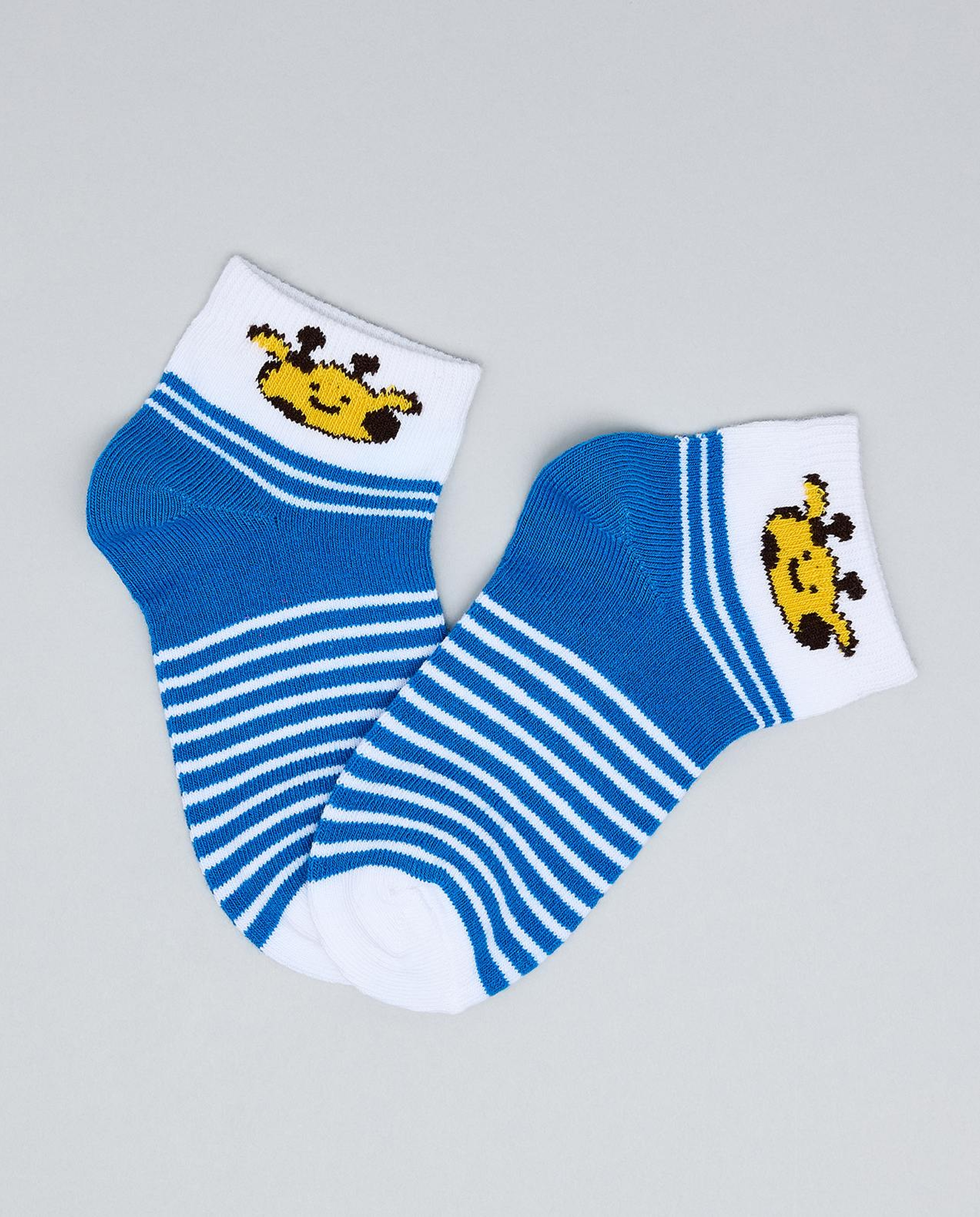 3 Pack Printed Ankle Socks