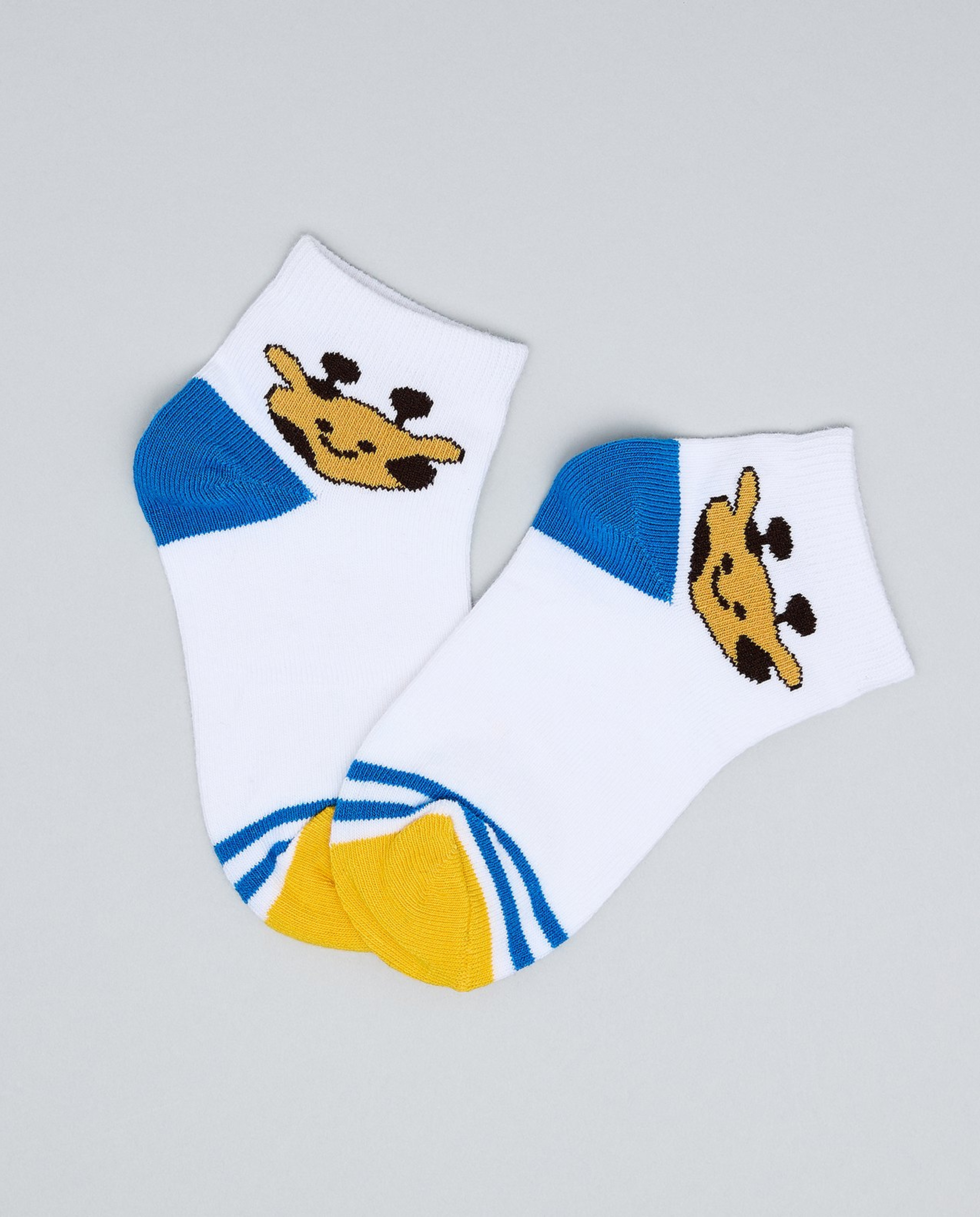 3 Pack Printed Ankle Socks