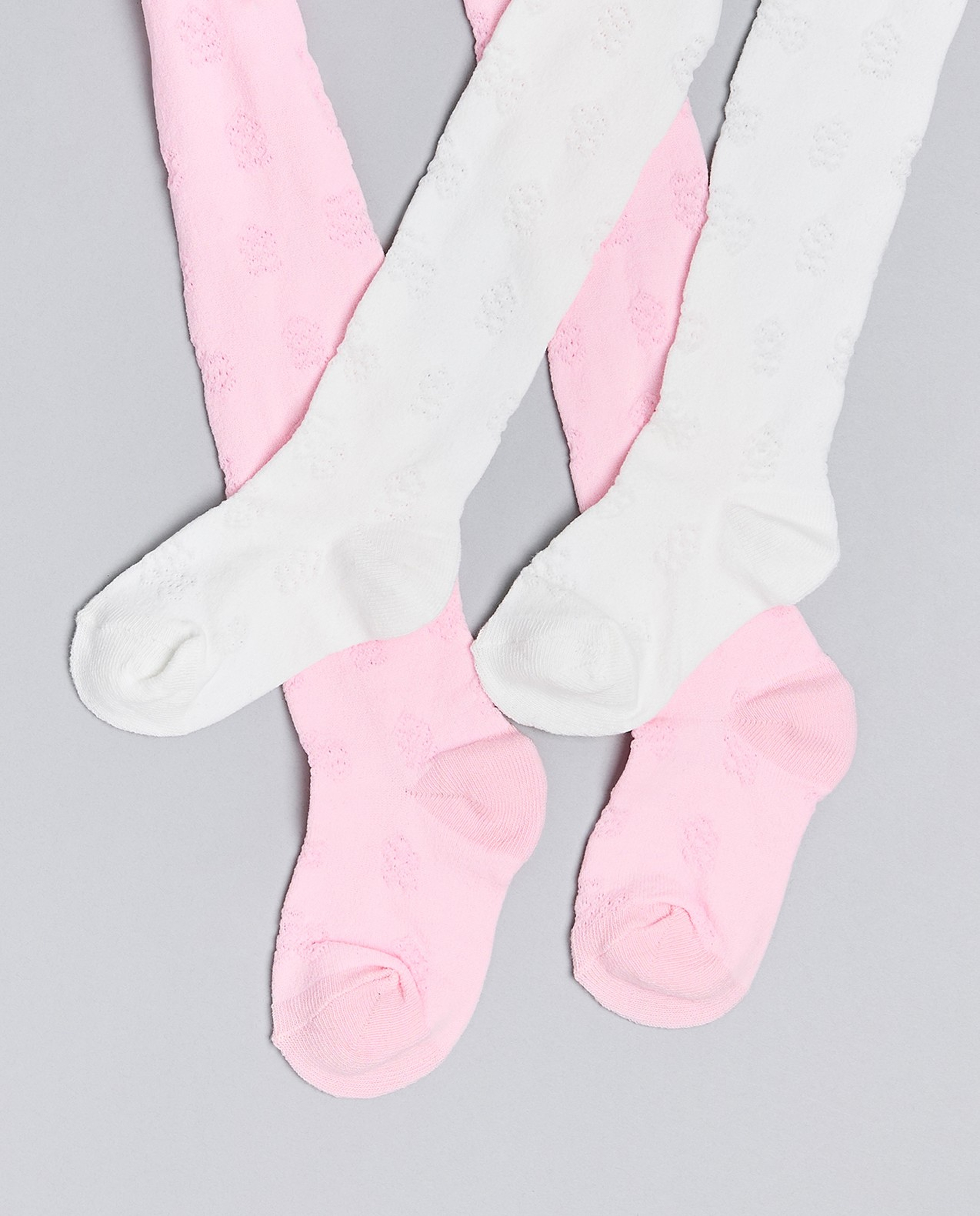 2 Pack Textured Stockings