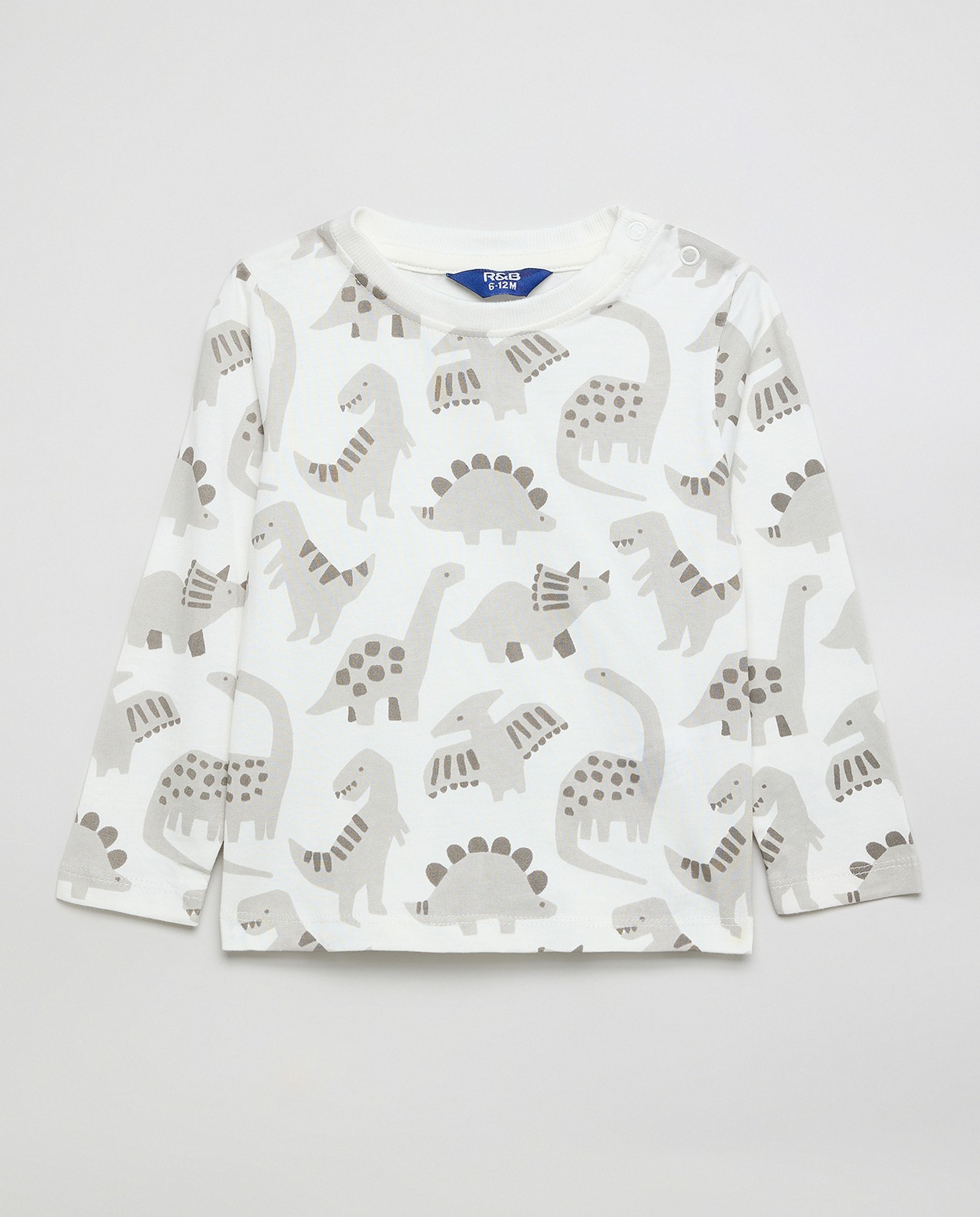 Printed T-Shirt and Dungaree Set